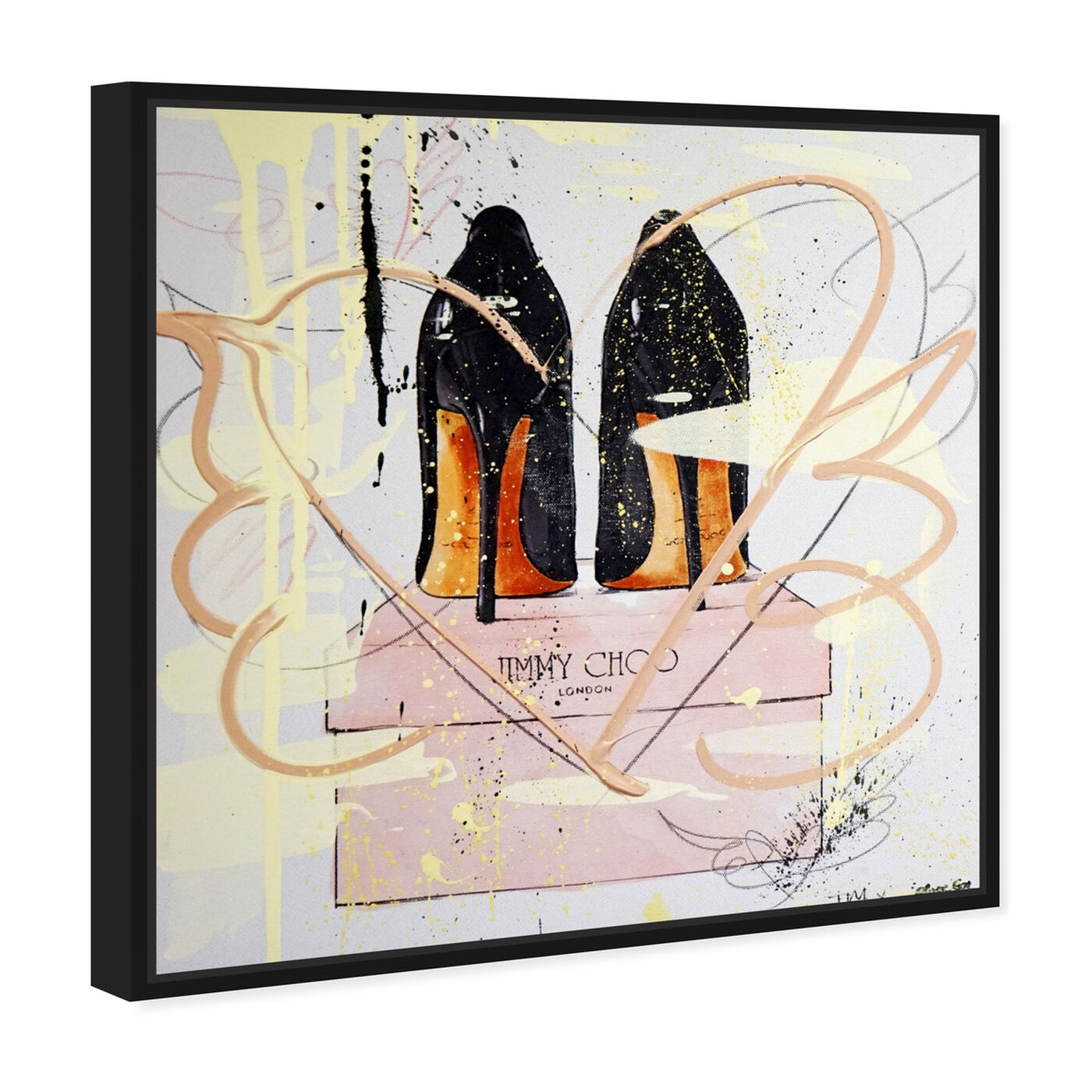 Angled view of Night Out Stilettos Remix featuring fashion and glam and shoes art.