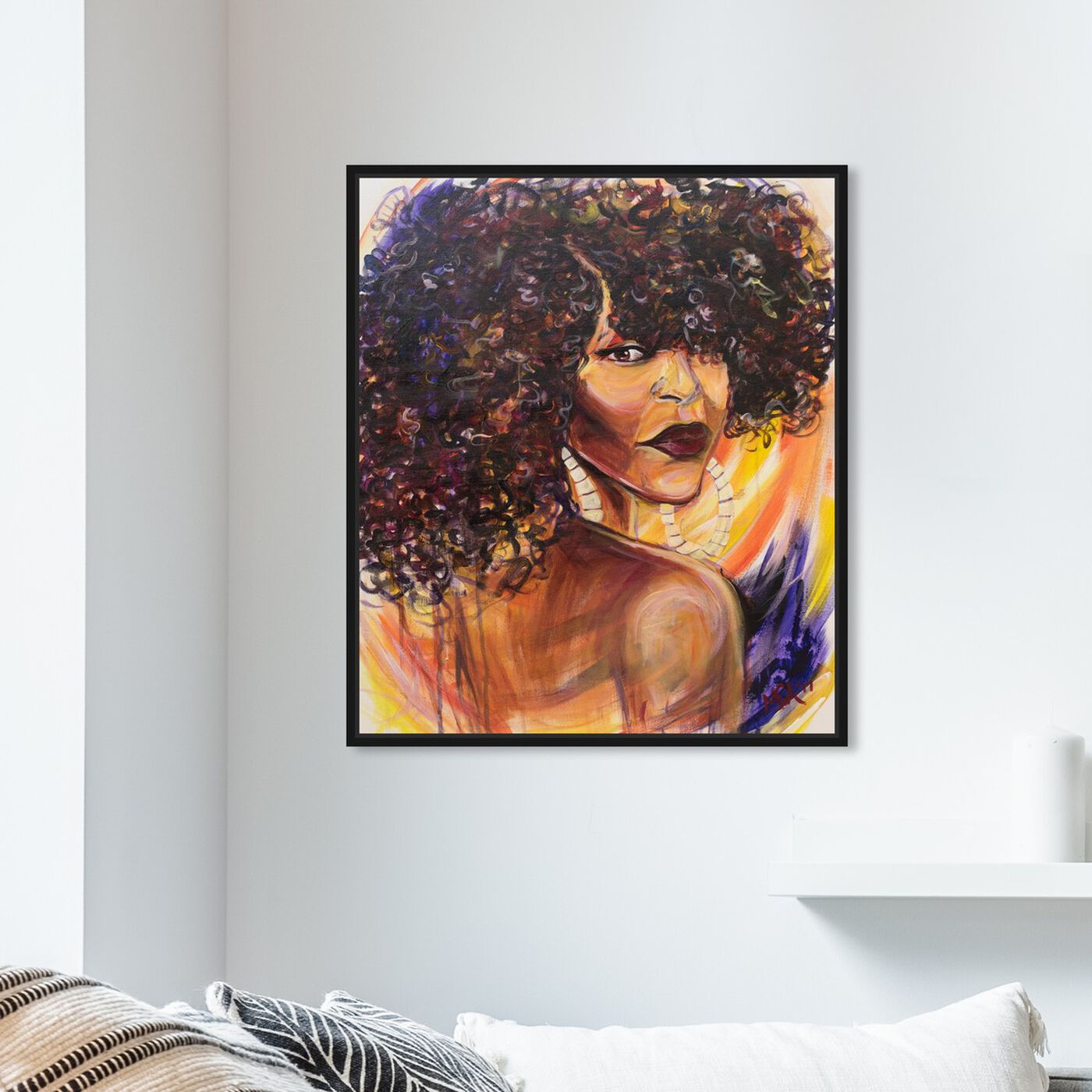 Hanging view of Marissa Anderson - Phenomenal Woman featuring fashion and glam and portraits art.
