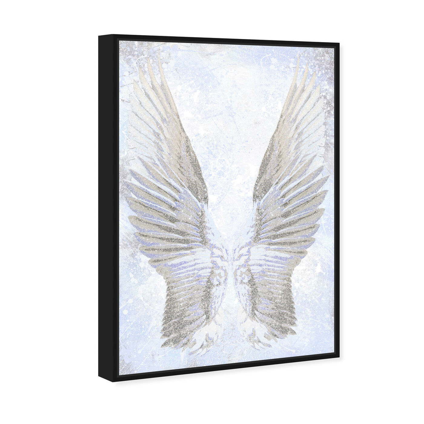 Angled view of Sparkling Wings featuring fashion and glam and wings art.