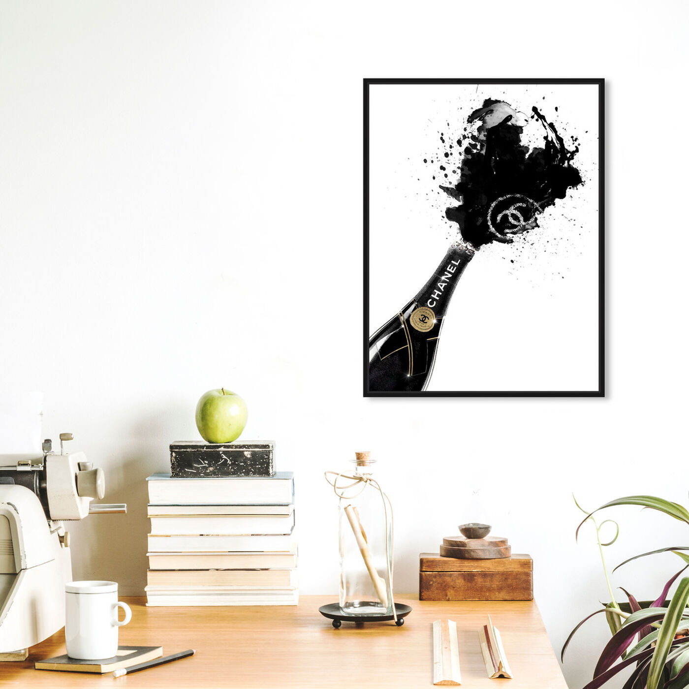 Hanging view of Noir Champagne featuring fashion and glam and lifestyle art.