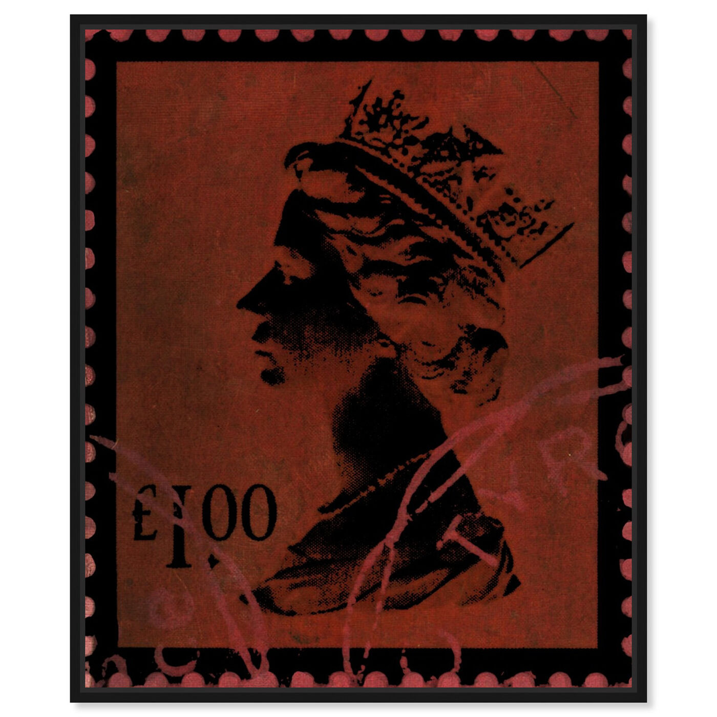 Front view of Save The Queen Three featuring advertising and posters art.