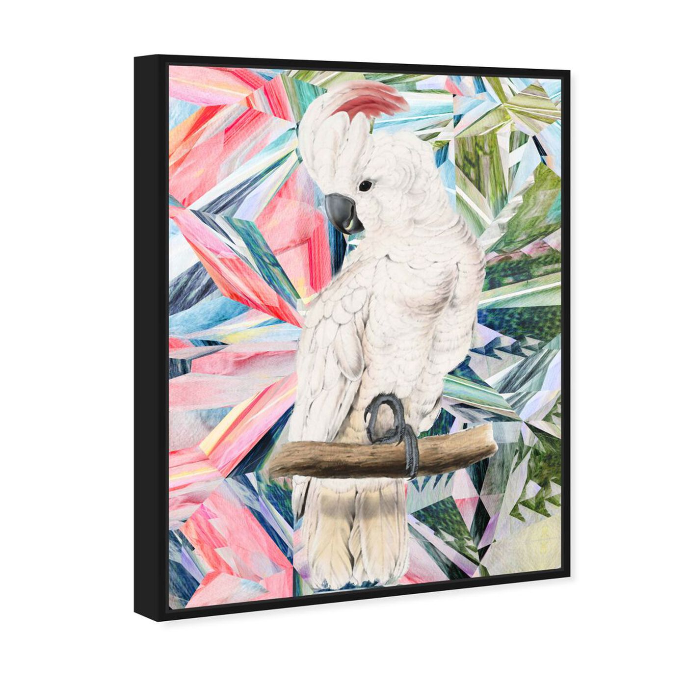 Angled view of Modern Cockatoo featuring animals and birds art.