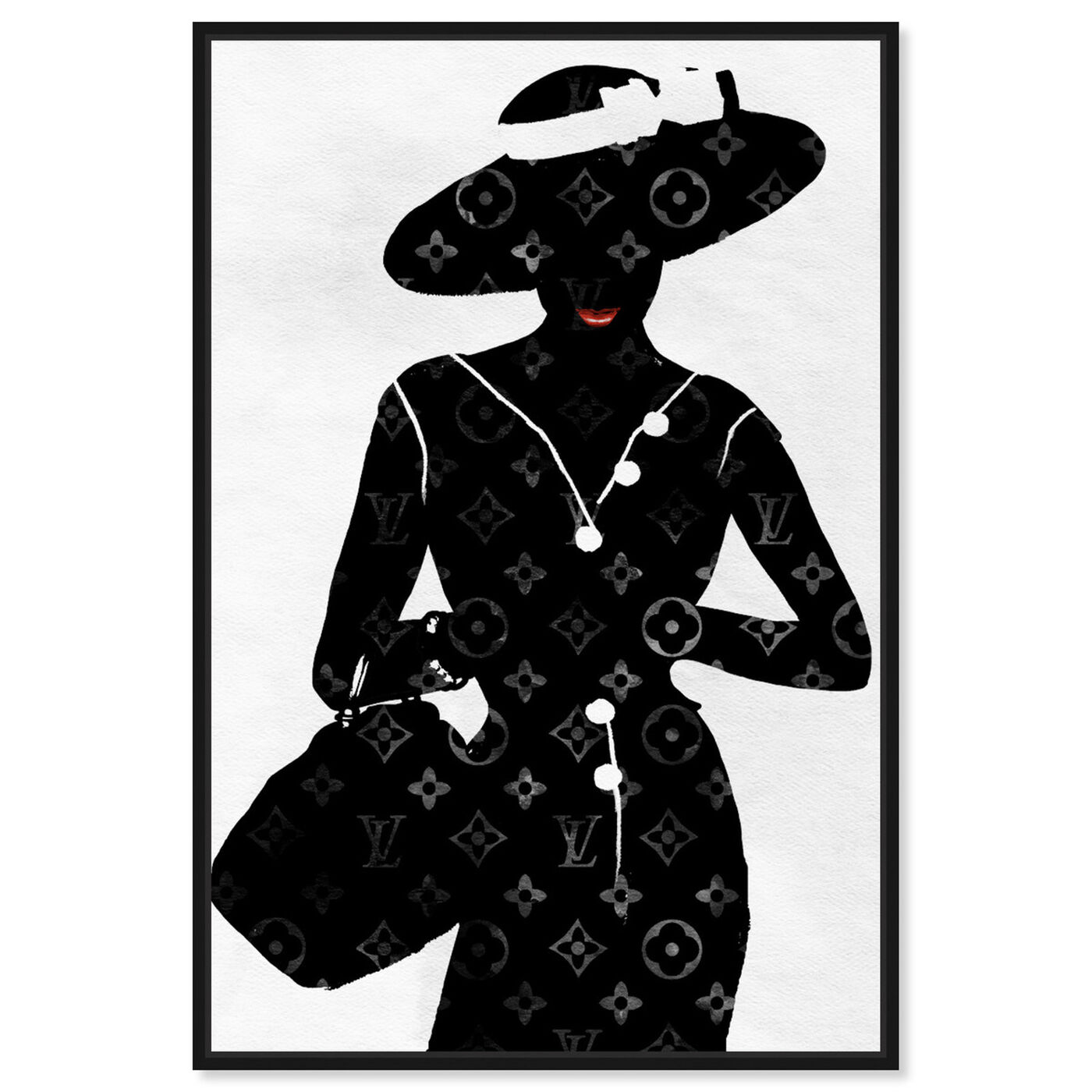Front view of Silhouette of a Lady featuring fashion and glam and portraits art.