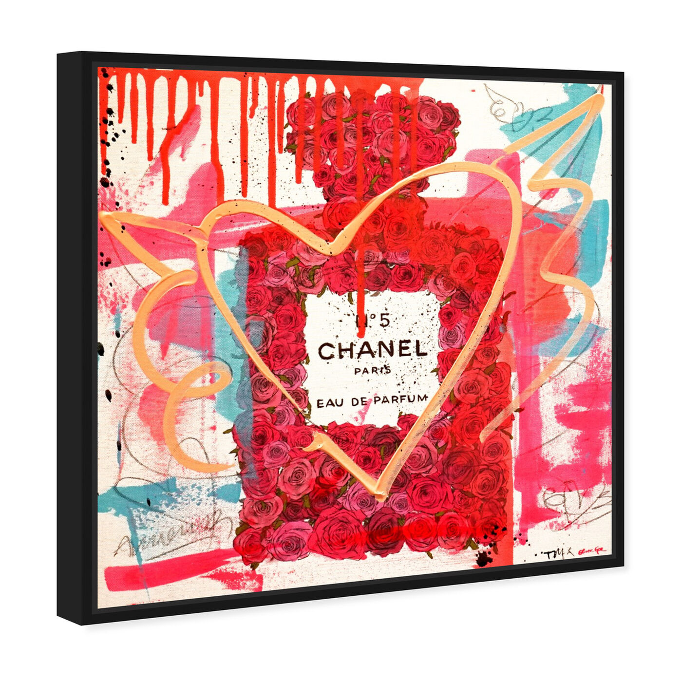 Angled view of Number 5 Remix featuring fashion and glam and perfumes art.