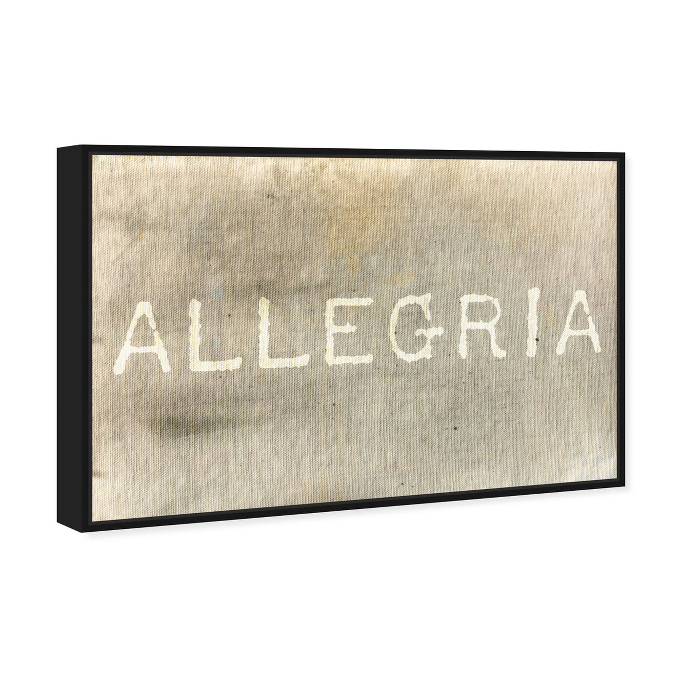 Angled view of Allegria featuring typography and quotes and inspirational quotes and sayings art.