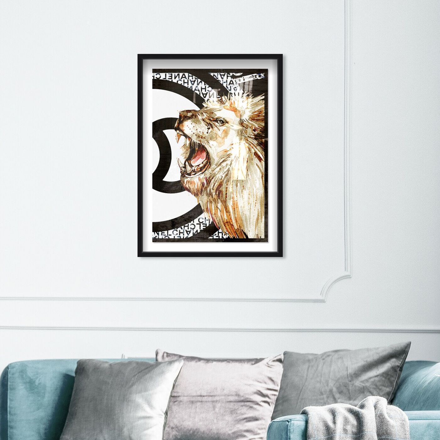 Hanging view of Lion Effect Symbol II featuring fashion and glam and lifestyle art.