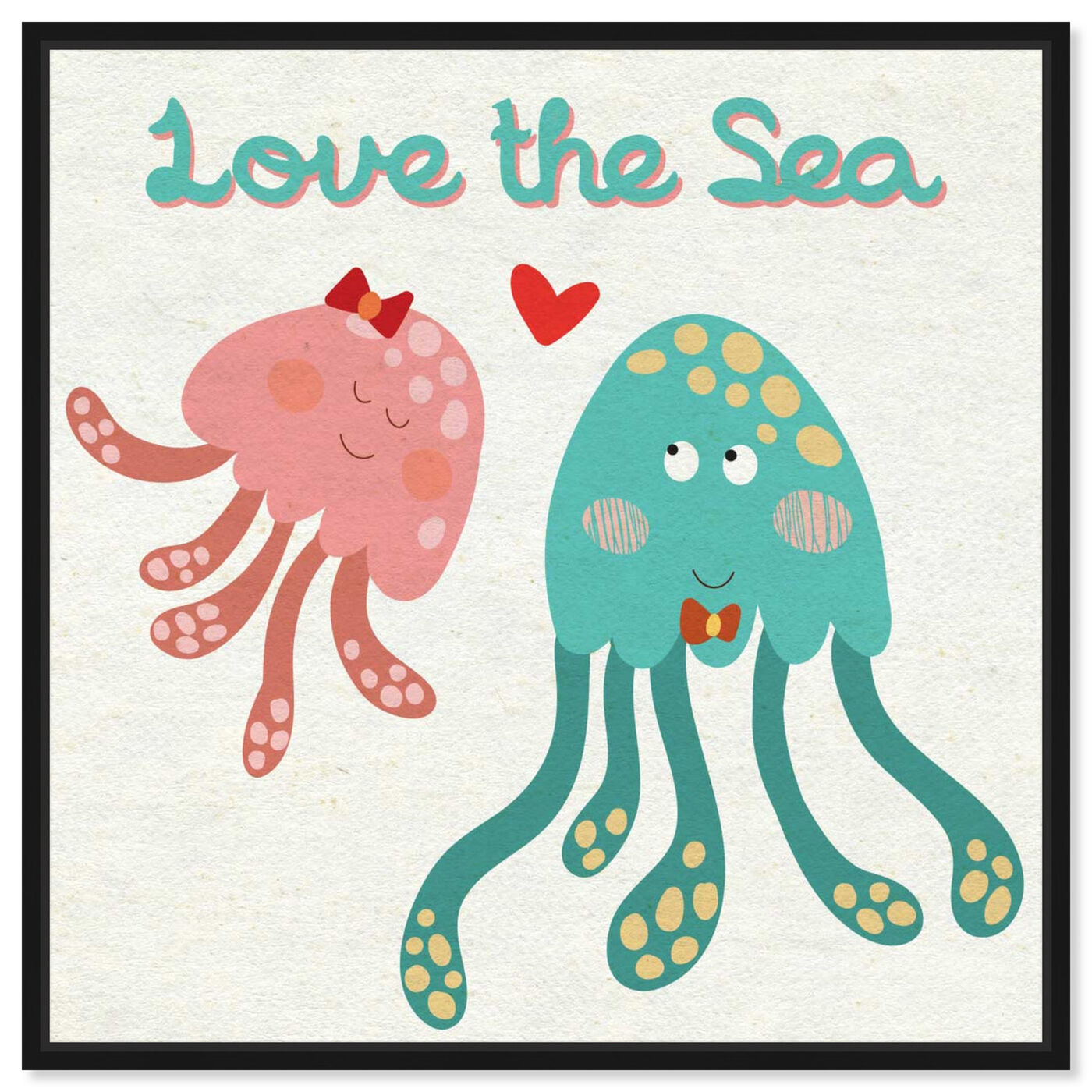 Front view of Love the Sea featuring animals and sea animals art.