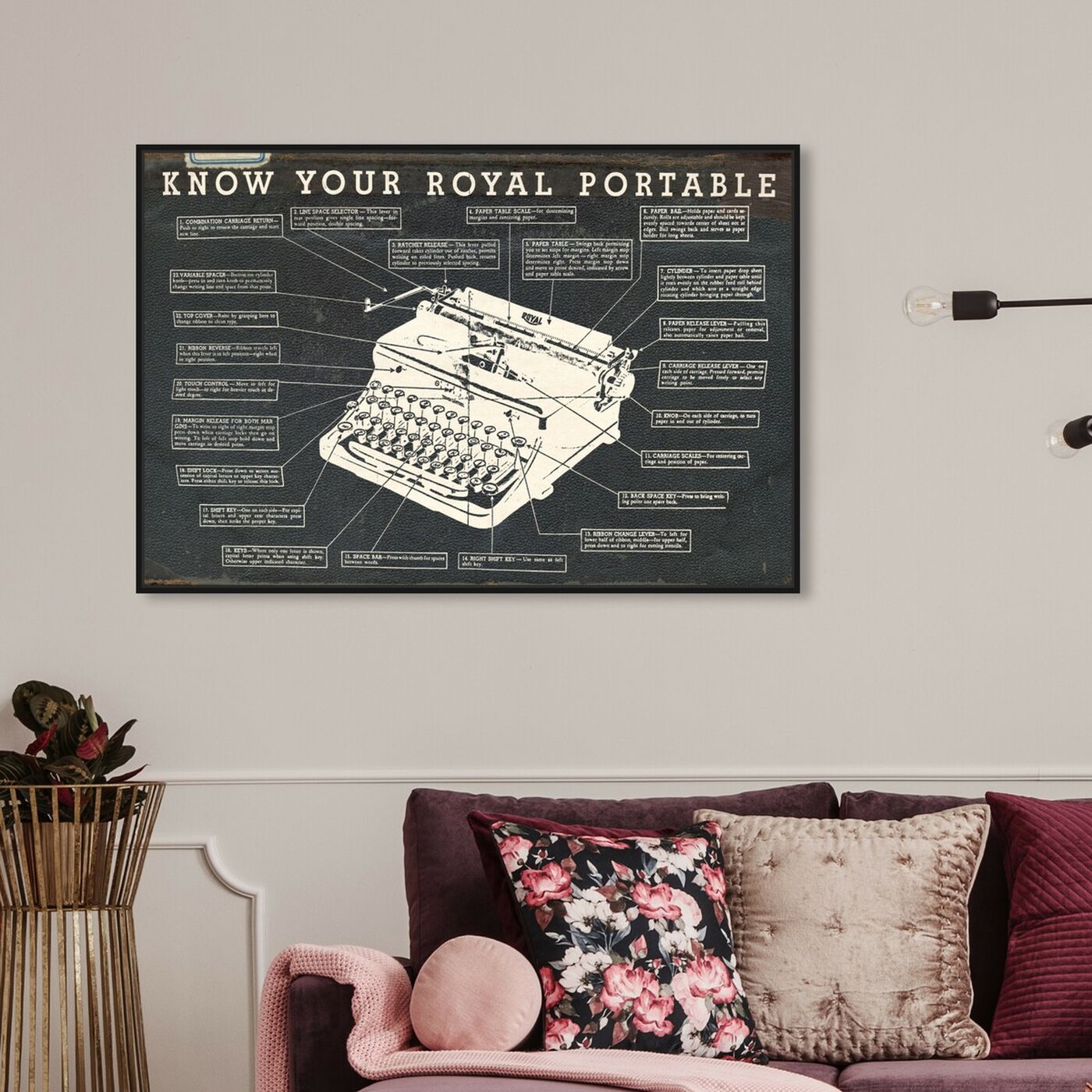 Hanging view of Royal Portable Dark featuring people and portraits and professions art.