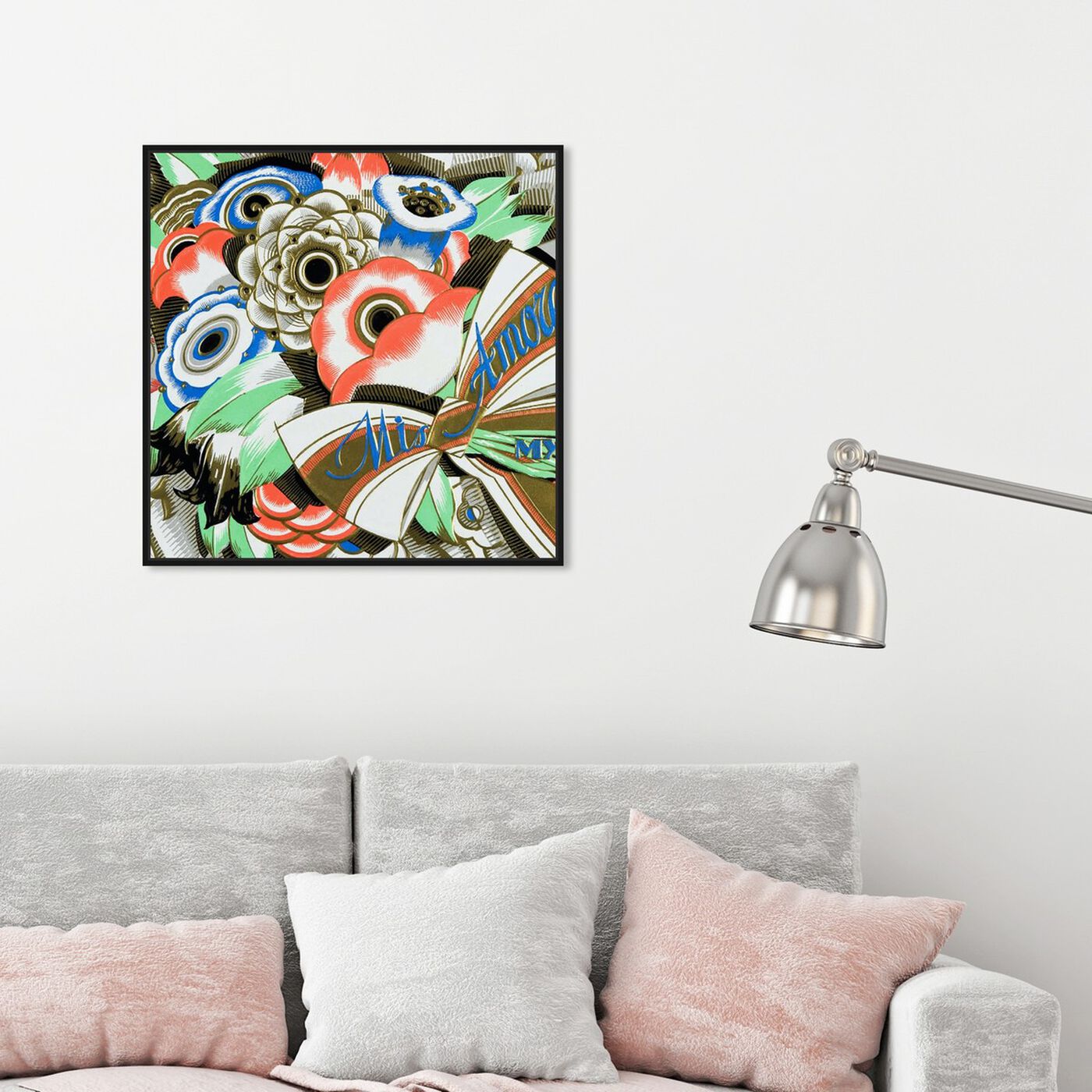 Hanging view of Amore 1920s featuring floral and botanical and florals art.