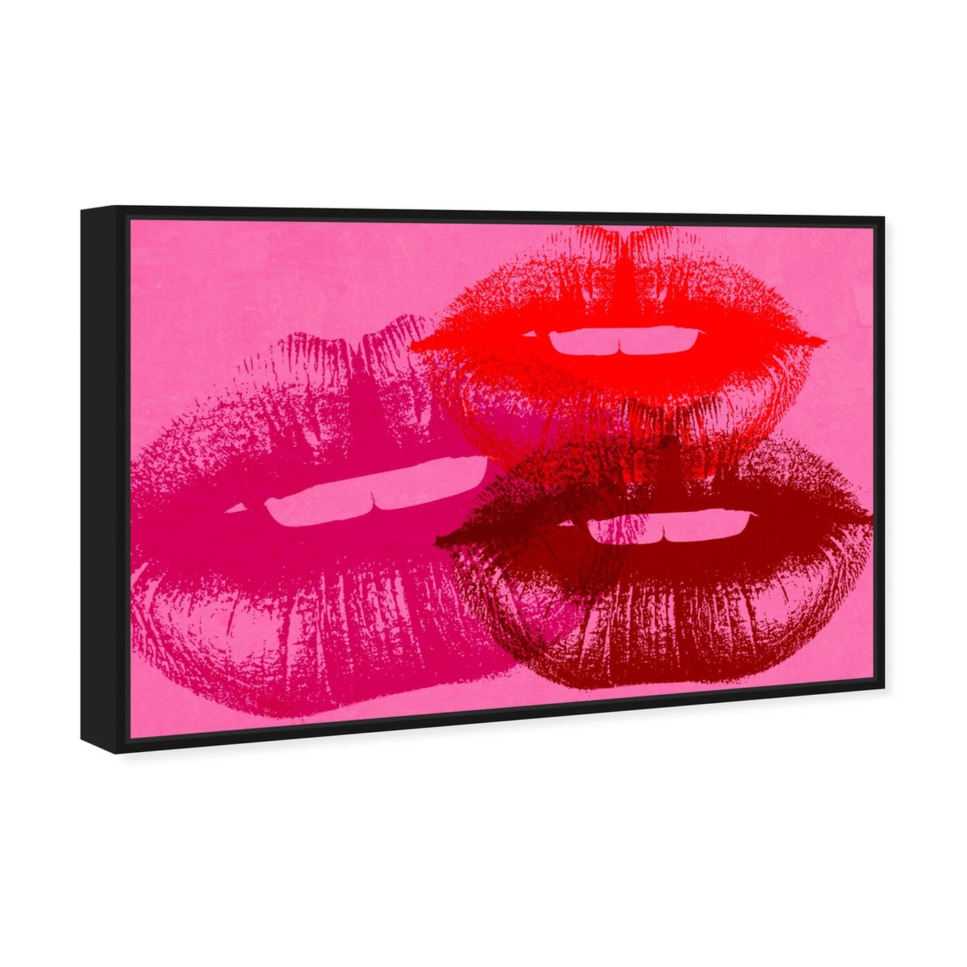 Angled view of Smooch featuring fashion and glam and lips art.