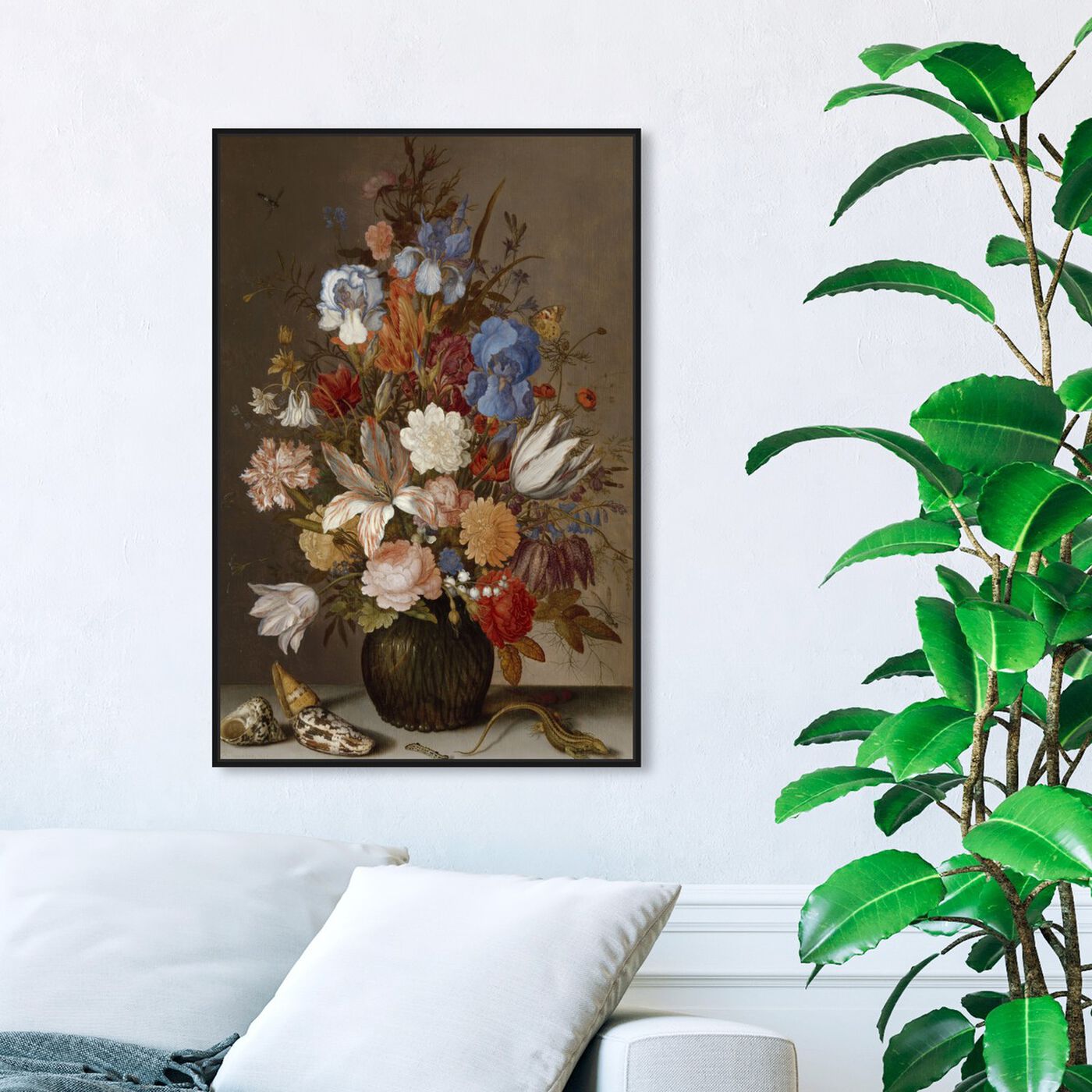 Hanging view of Flower Arrangement V - The Art Cabinet featuring classic and figurative and french décor art.