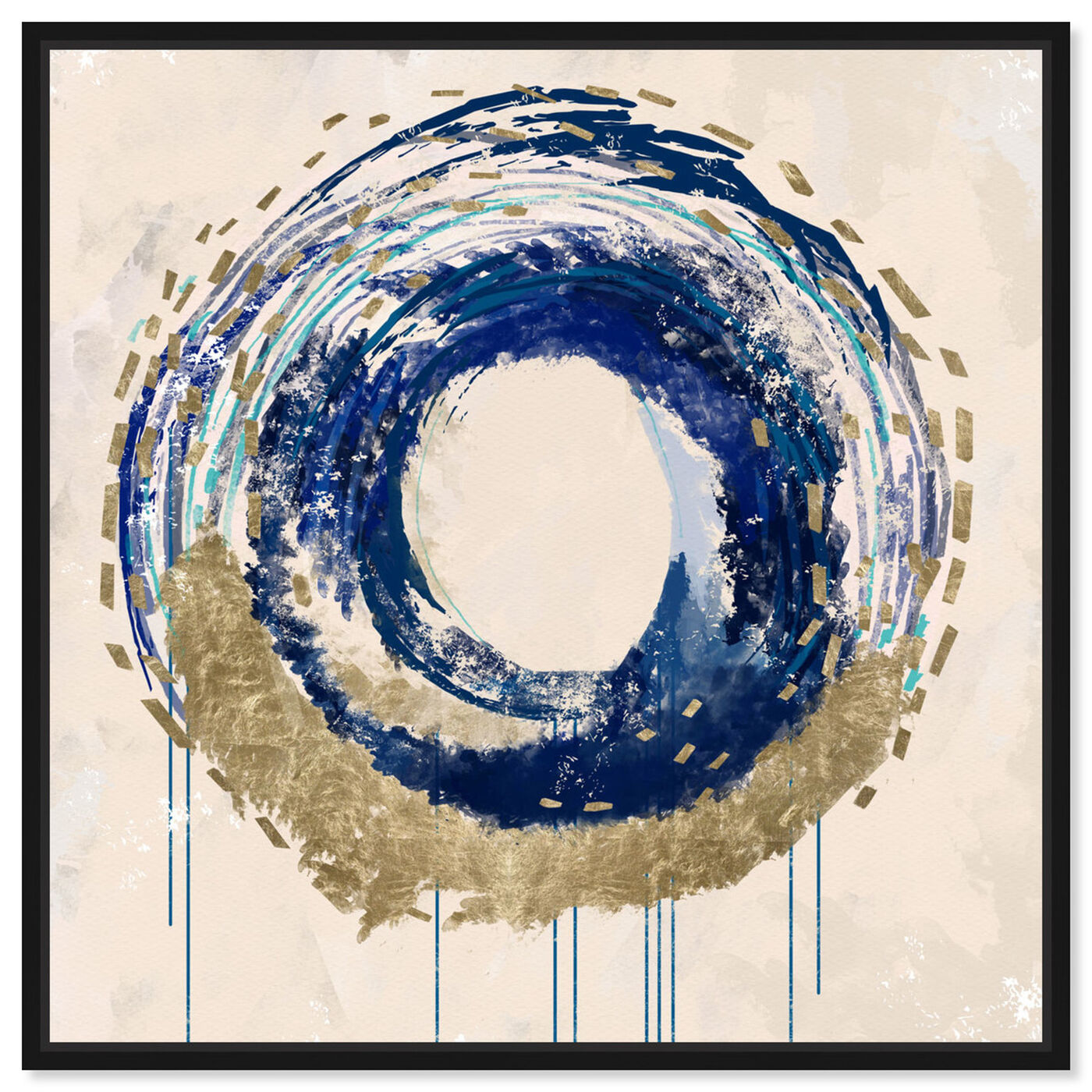 Front view of Circular Movement featuring abstract and shapes art.