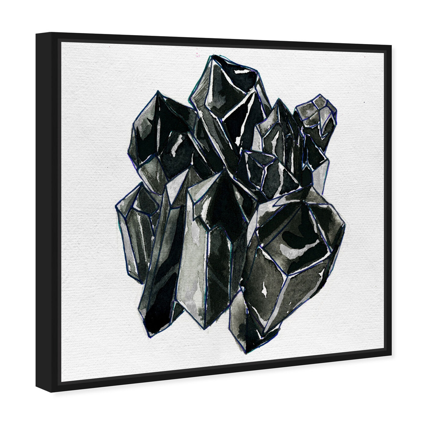 Angled view of Precious Crystals II featuring abstract and crystals art.