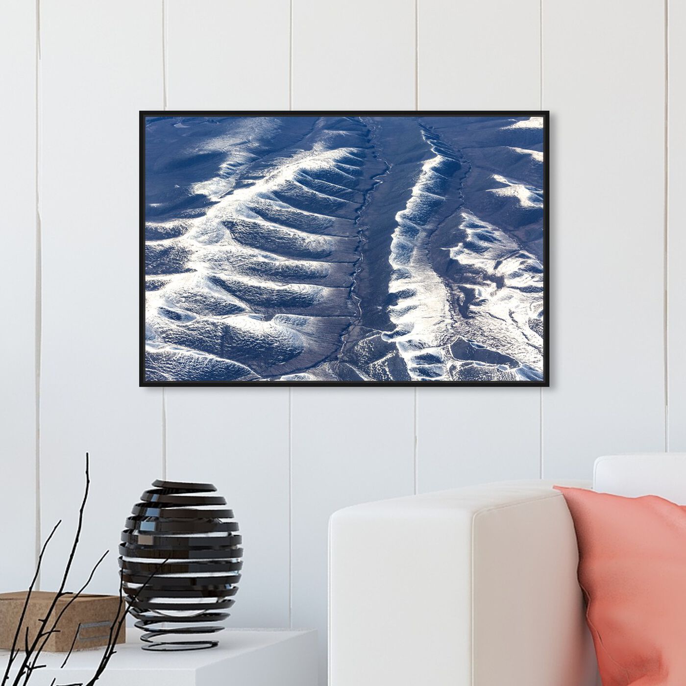 Hanging view of Curro Cardenal - Aero View V featuring nature and landscape and mountains art.