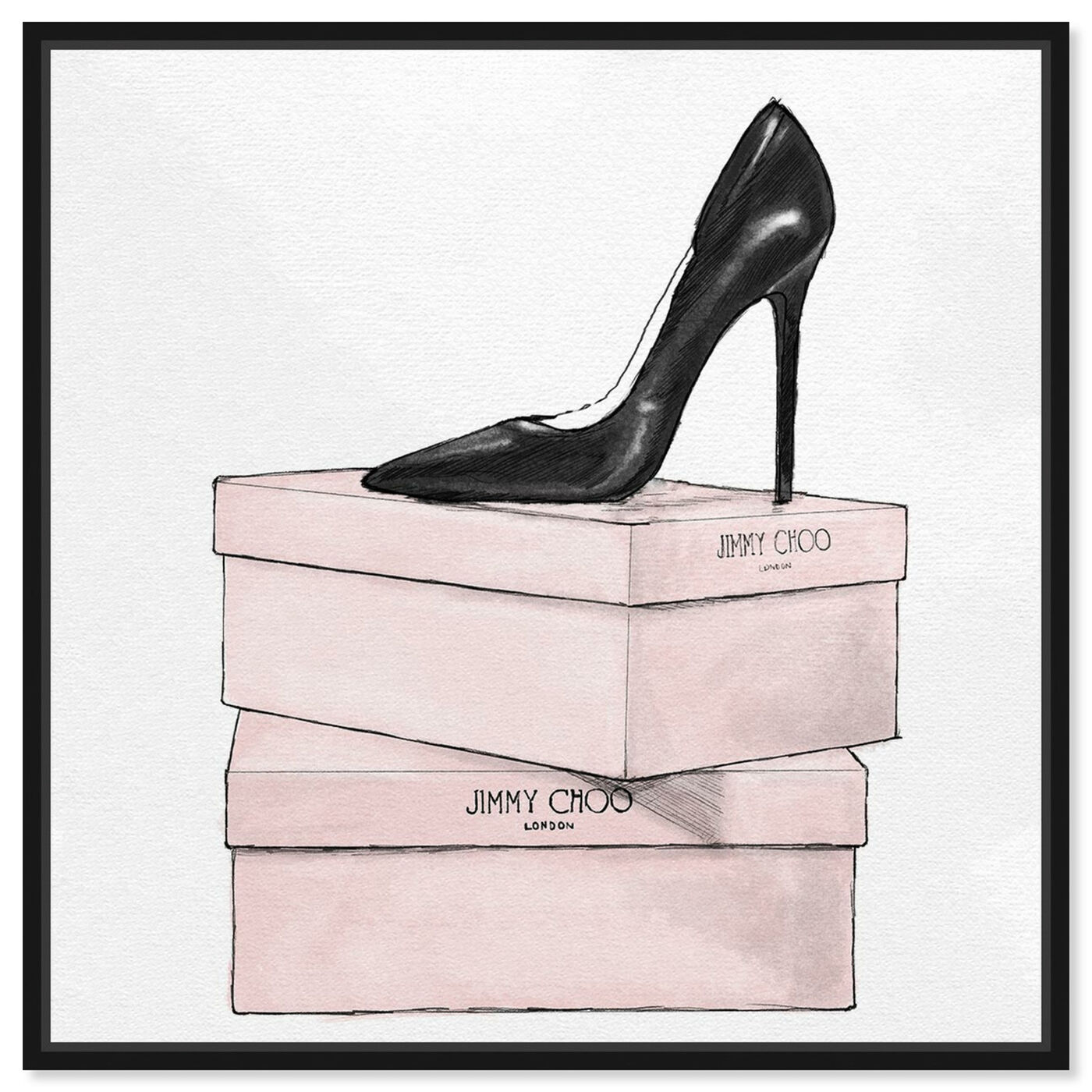 Front view of The One Stiletto II featuring fashion and glam and shoes art.