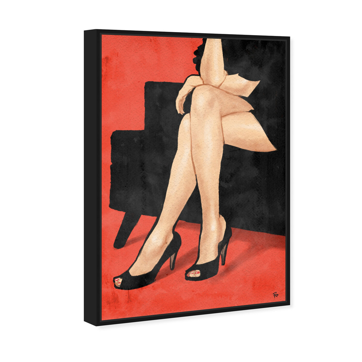 Angled view of Black Velvet featuring fashion and glam and shoes art.