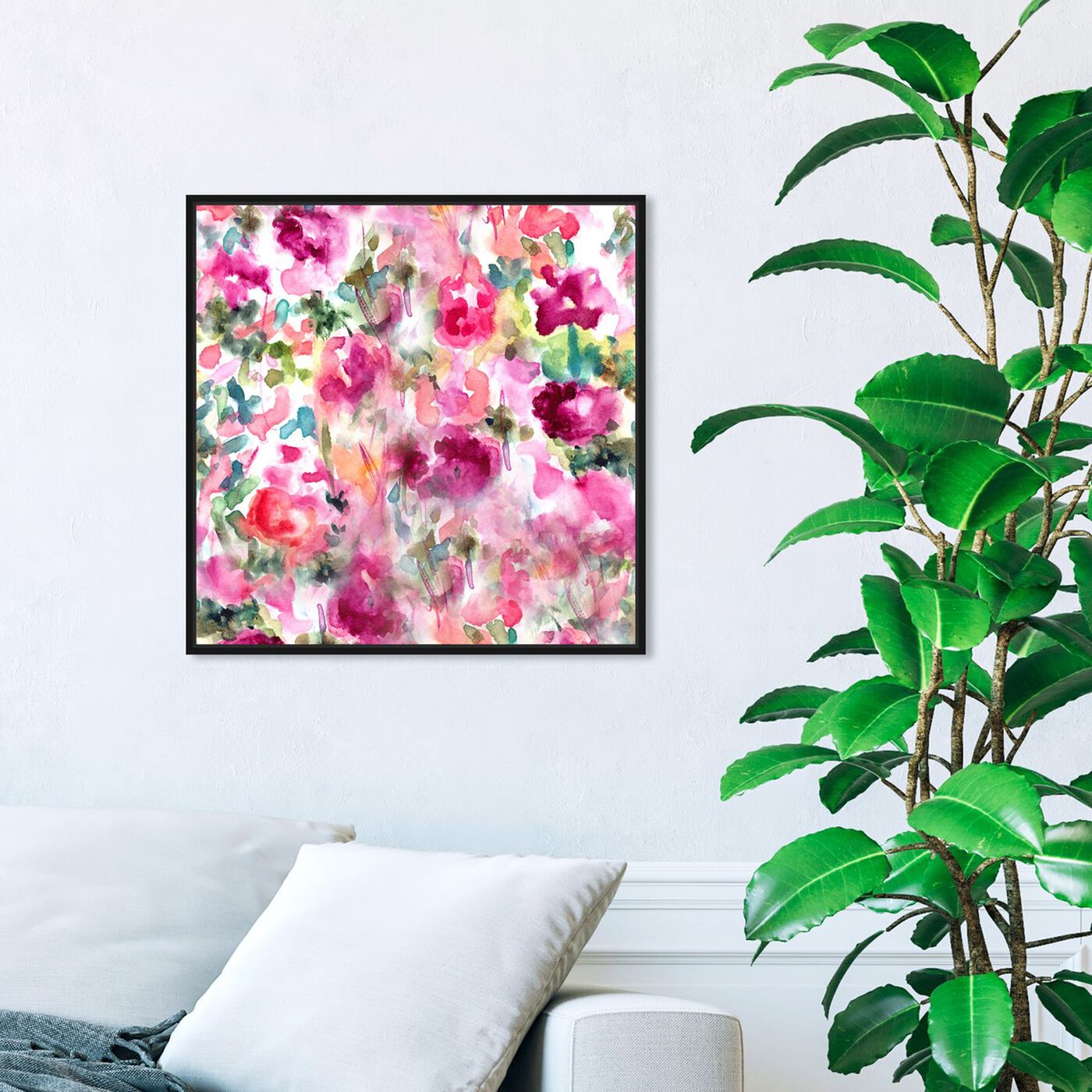 Hanging view of In Wonderful featuring floral and botanical and florals art.
