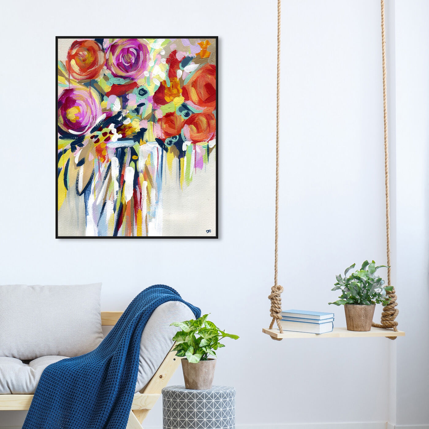 Hanging view of Secret Garden featuring floral and botanical and florals art.