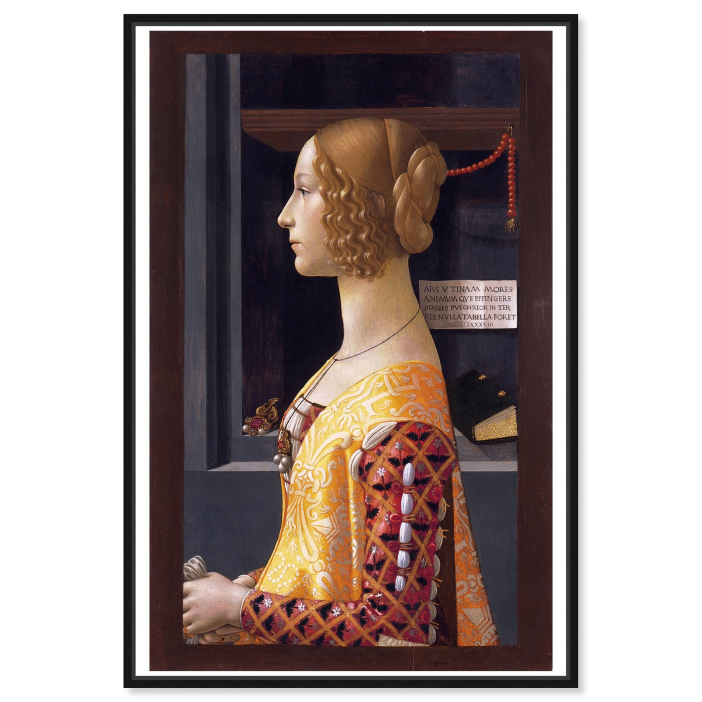 Front view of Ghirlandaio - Giovanna Tornabuoni featuring classic and figurative and renaissance art.