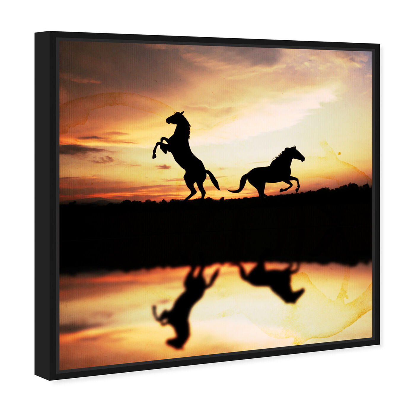 Angled view of Sunset West featuring animals and farm animals art.