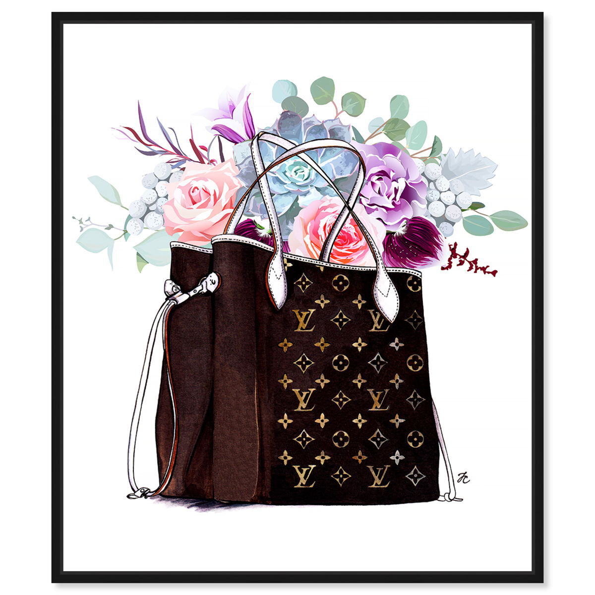 Doll Memories - Fashion Flowered Hand Bag
