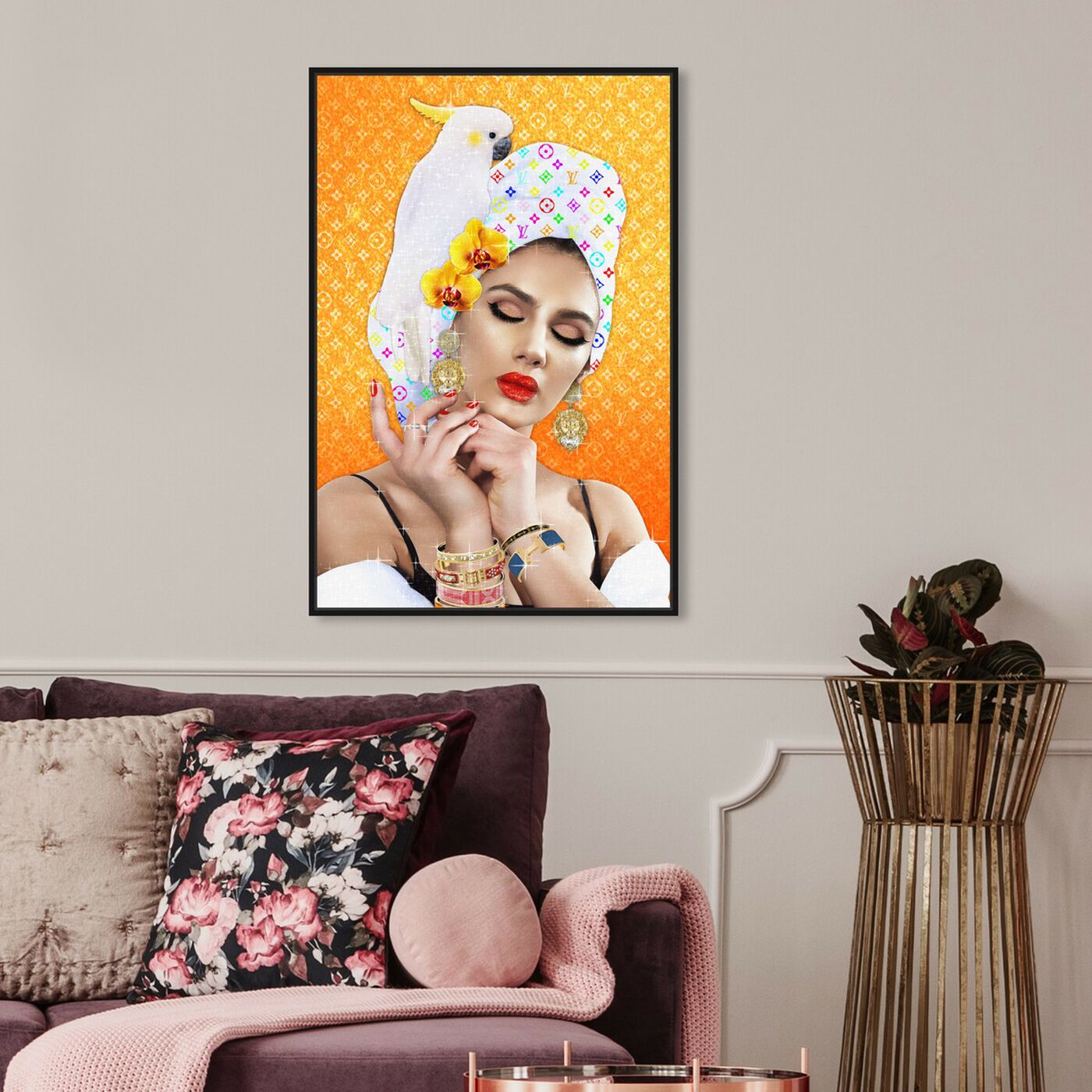 Hanging view of Just My Morning Routine featuring fashion and glam and portraits art.