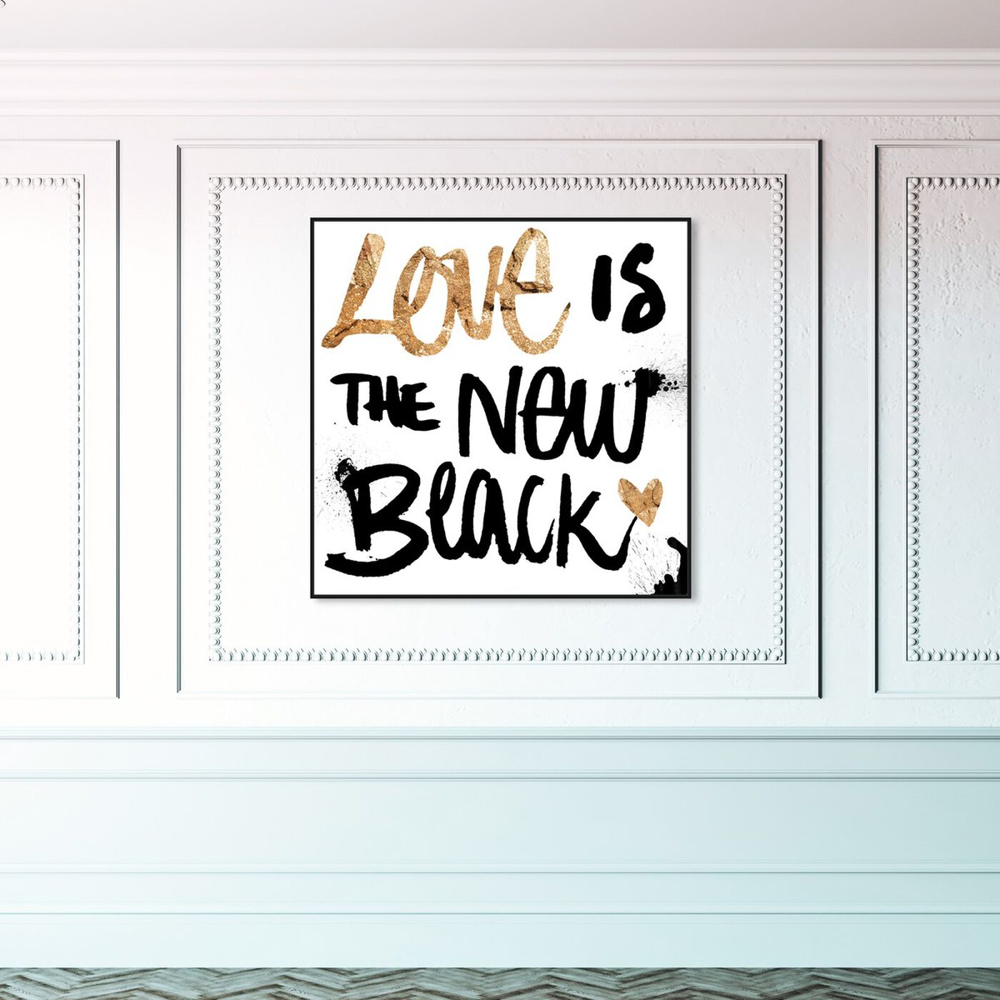 Hanging view of Love is TNB White featuring typography and quotes and love quotes and sayings art.