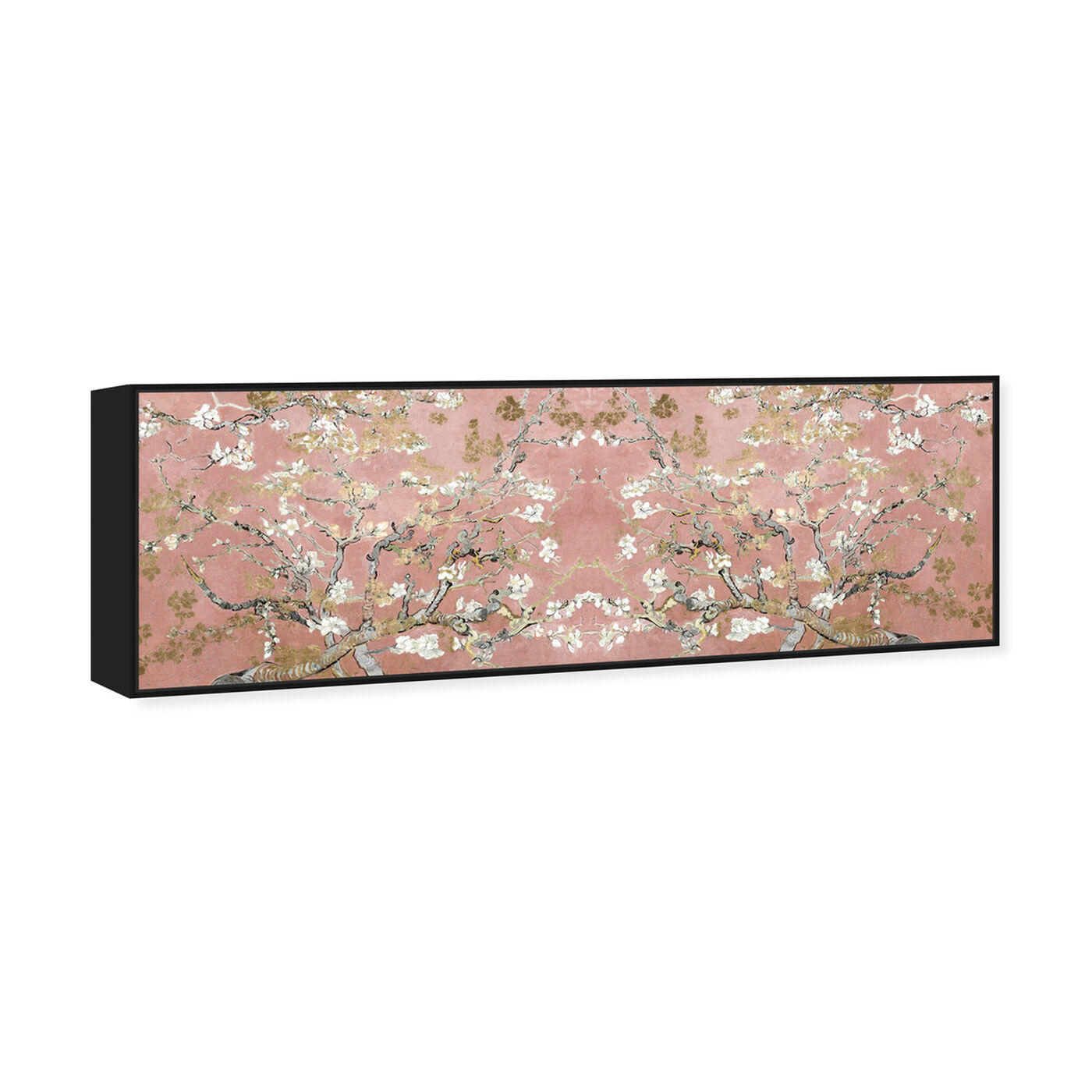 Angled view of Van Gogh in Blush Blossoms featuring floral and botanical and trees art.