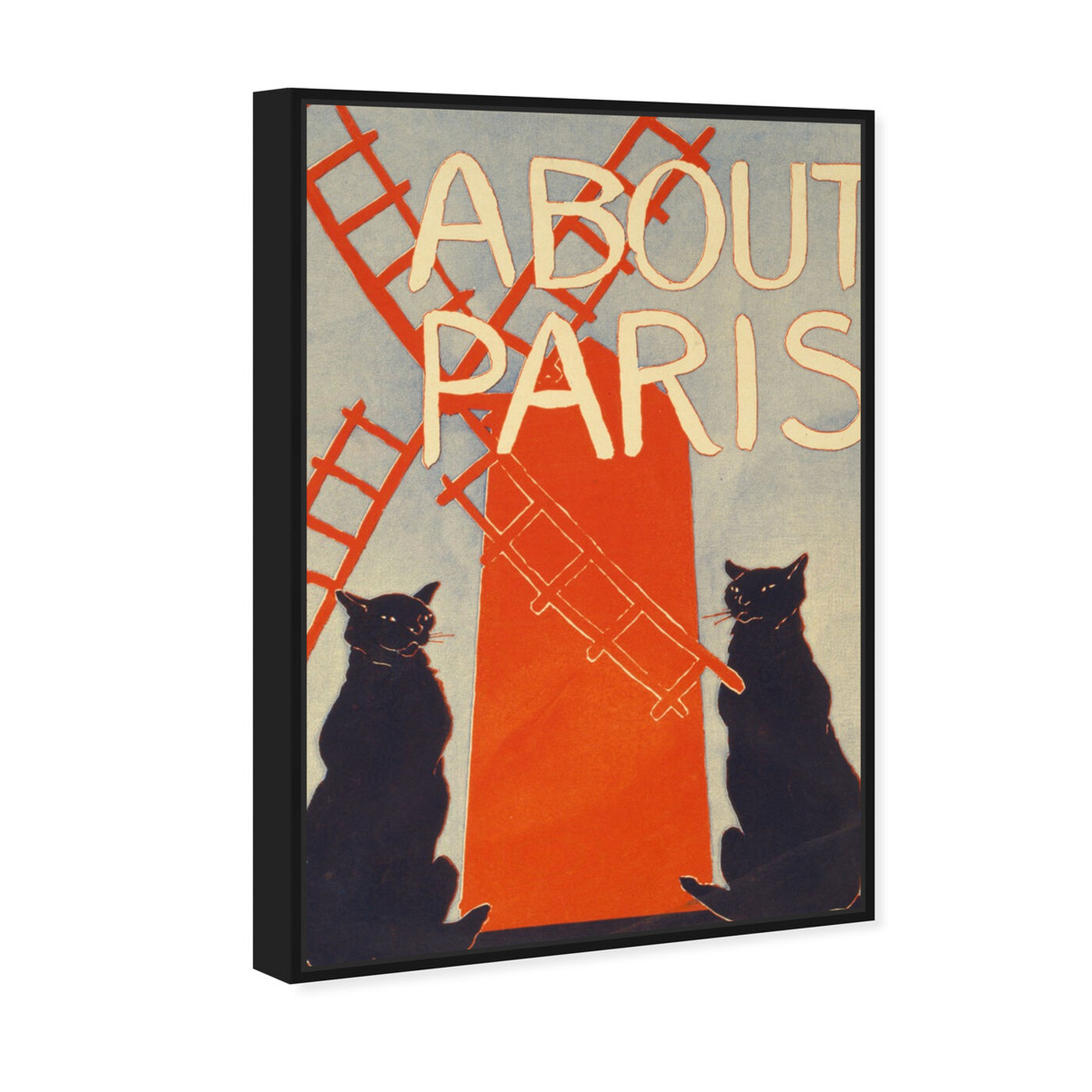Angled view of About Paris featuring cities and skylines and european cities art.