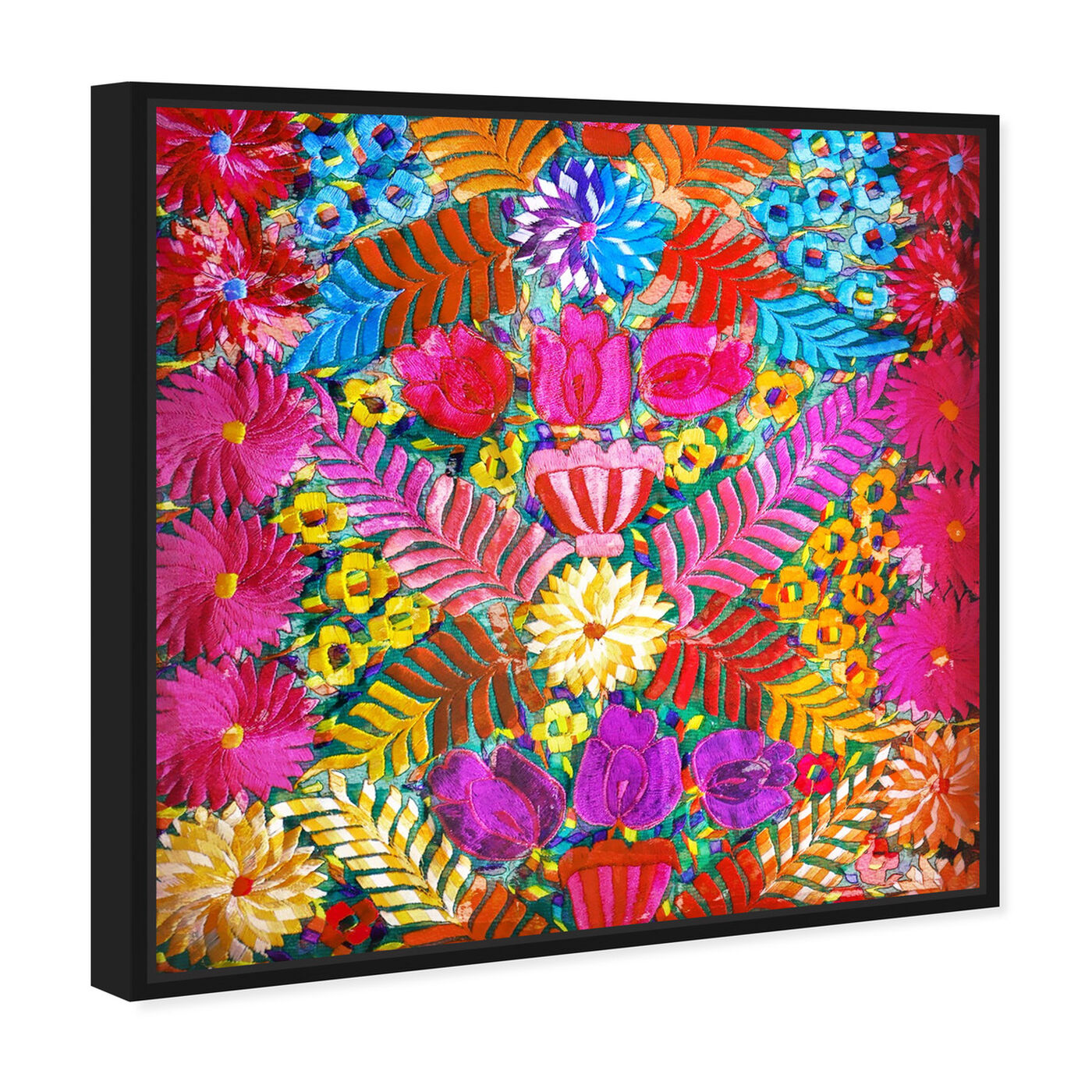 Angled view of Prado Floral featuring floral and botanical and florals art.