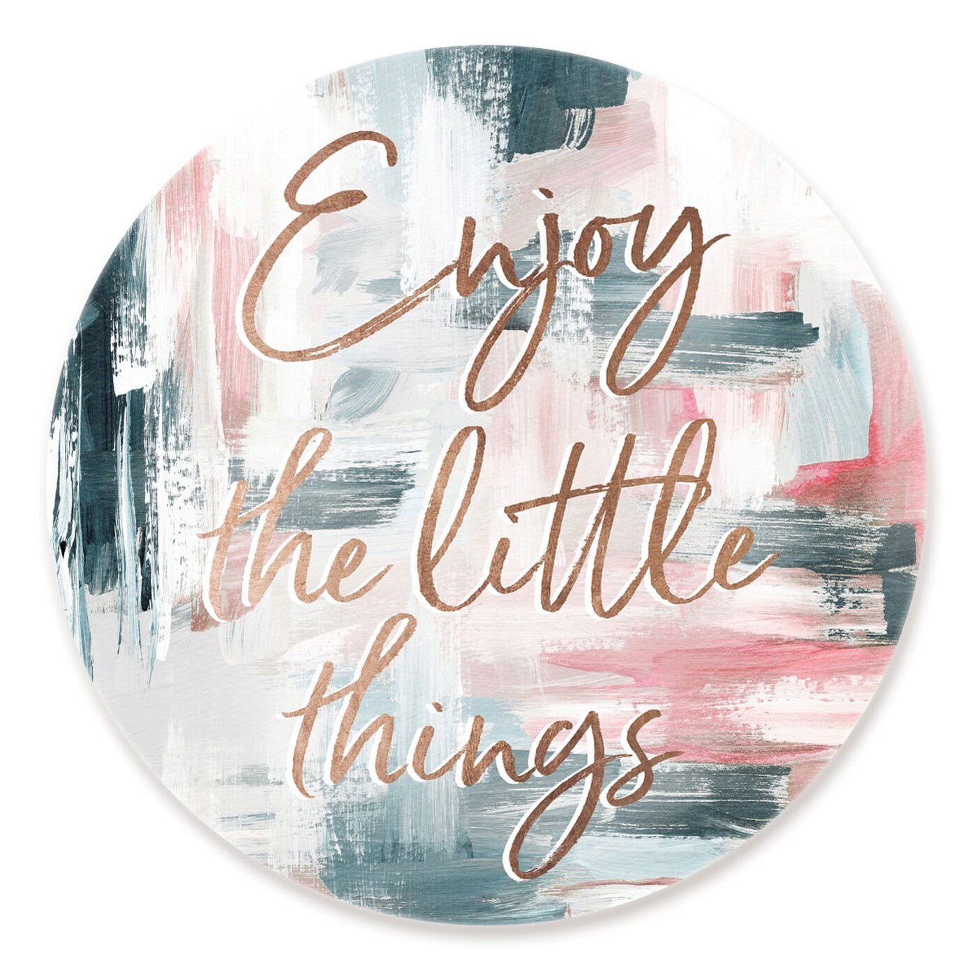 Front view of Enjoy The Little Things Paint II featuring typography and quotes and inspirational quotes and sayings art.
