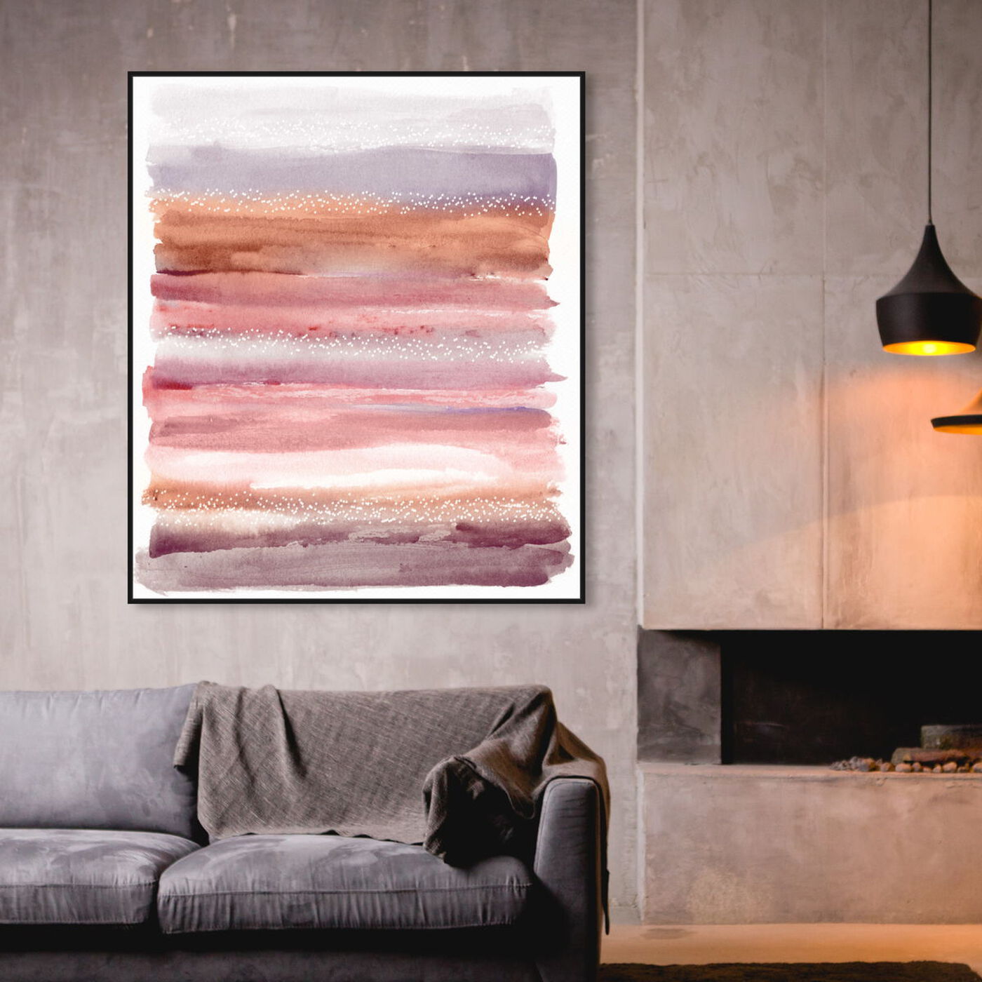 Hanging view of Lares Sunset Desert featuring abstract and paint art.