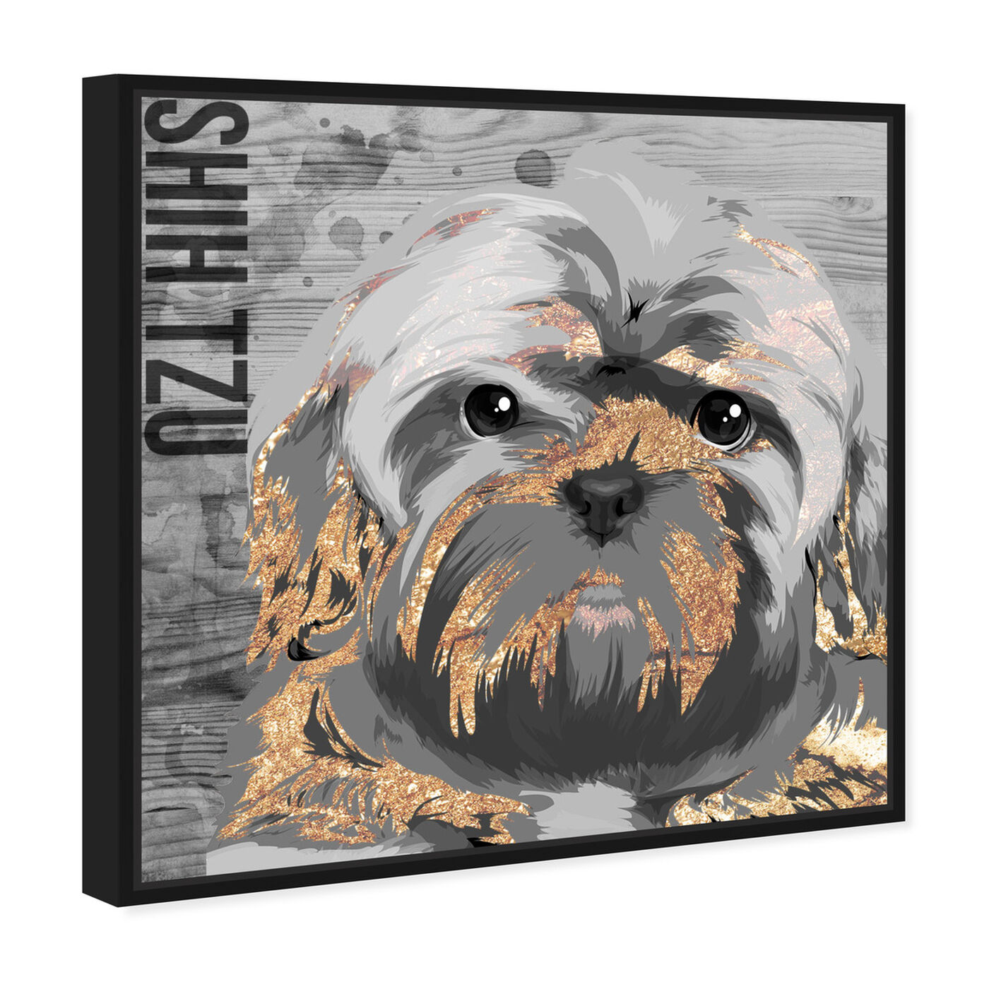 Angled view of Love My Shih Tzu featuring animals and dogs and puppies art.