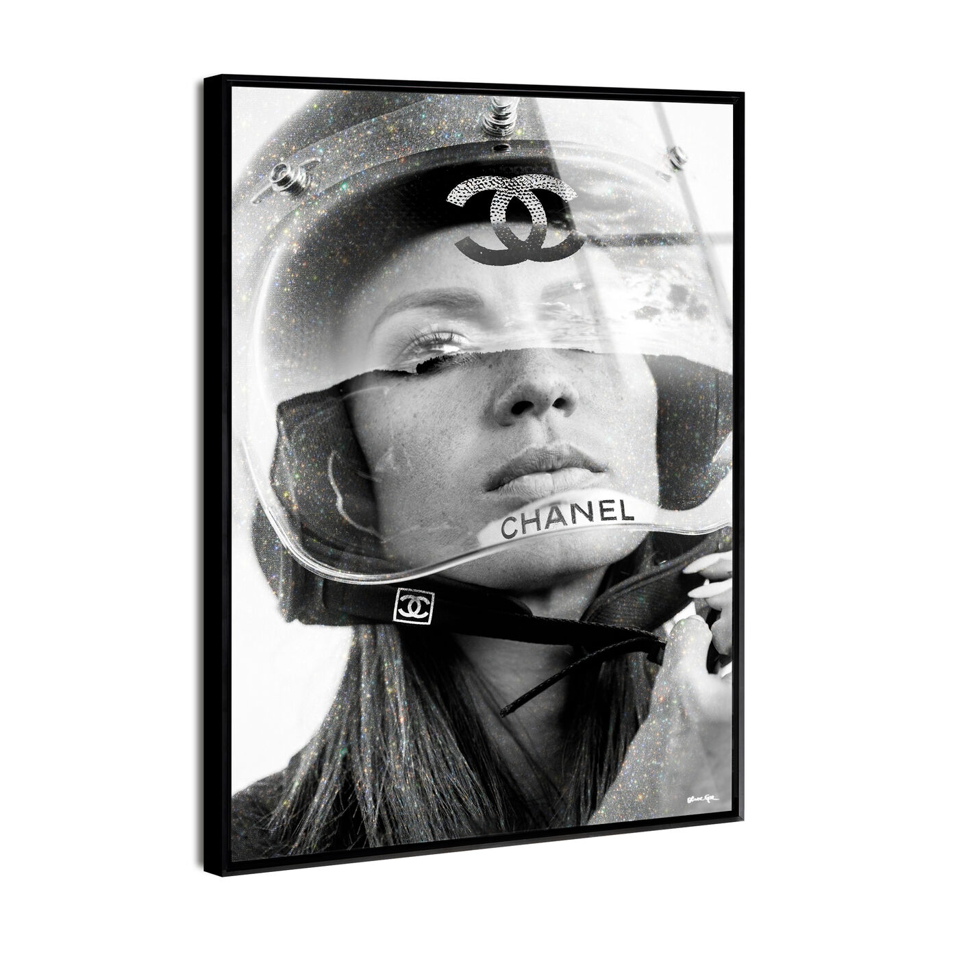 Motogirl - Framed Acrylic Art
