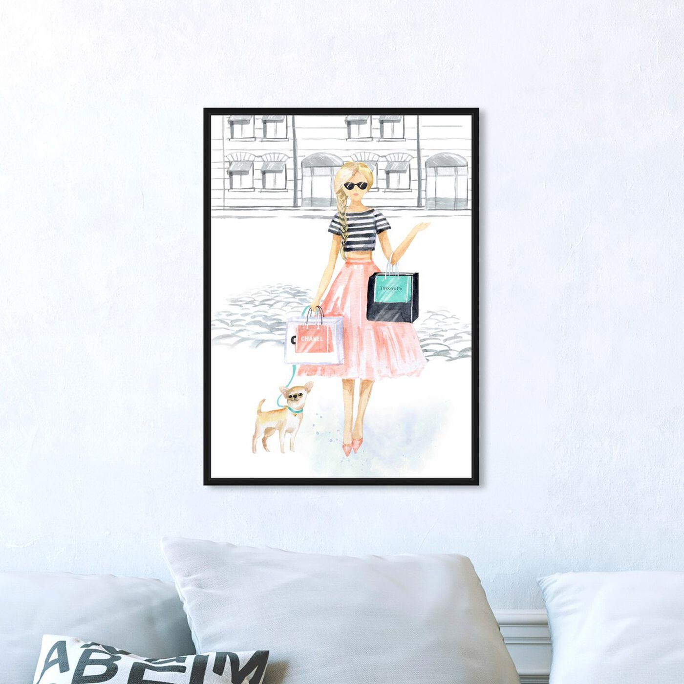 Glam Girl de paseo  Fashion and Glam Wall Art by Oliver Gal