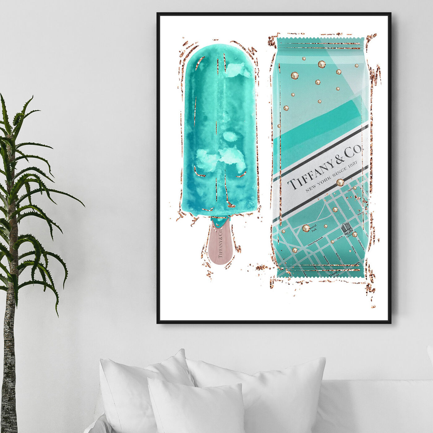 Hanging view of Sweet Fashion Aqua Pop featuring fashion and glam and lifestyle art.