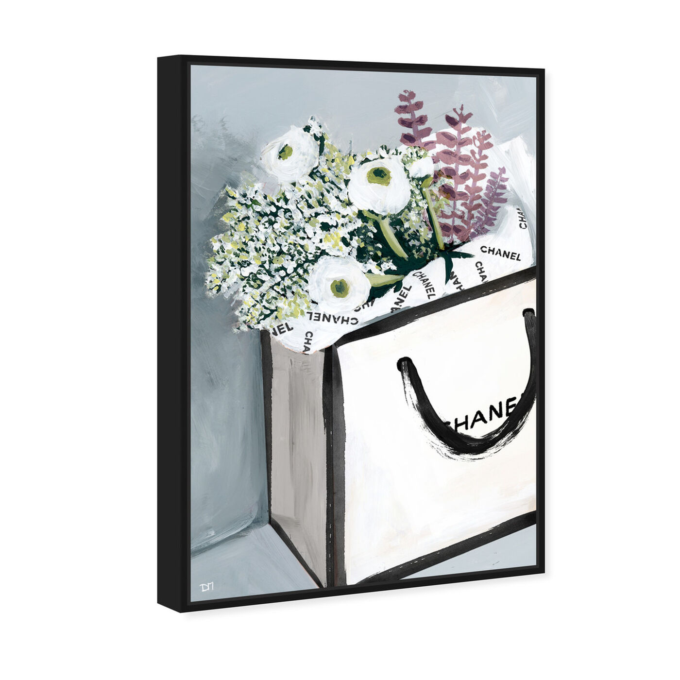 Angled view of Flower Shopping II featuring fashion and glam and fashion lifestyle art.