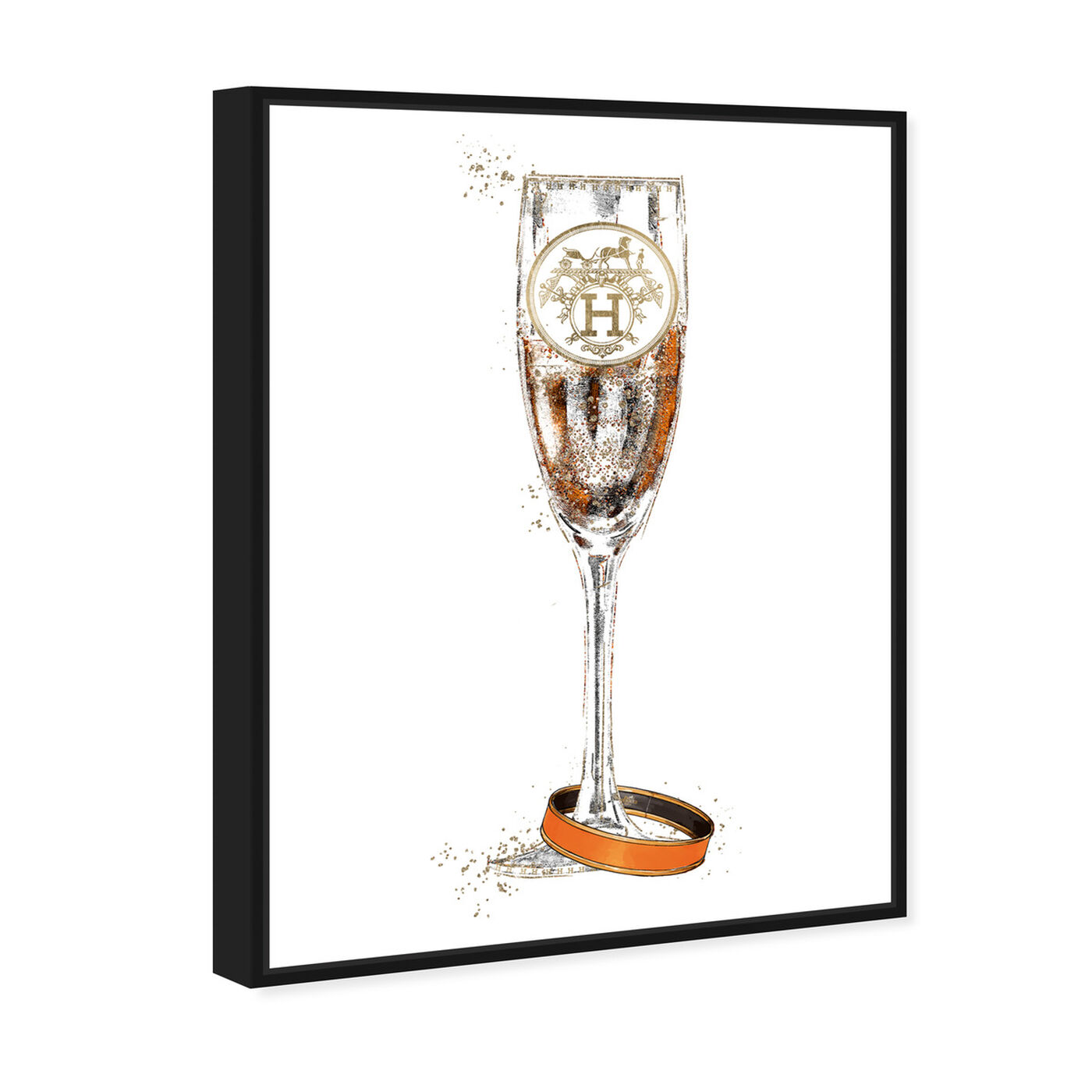 Angled view of Faubourg Bubbly Champagne featuring fashion and glam and jewelry art.