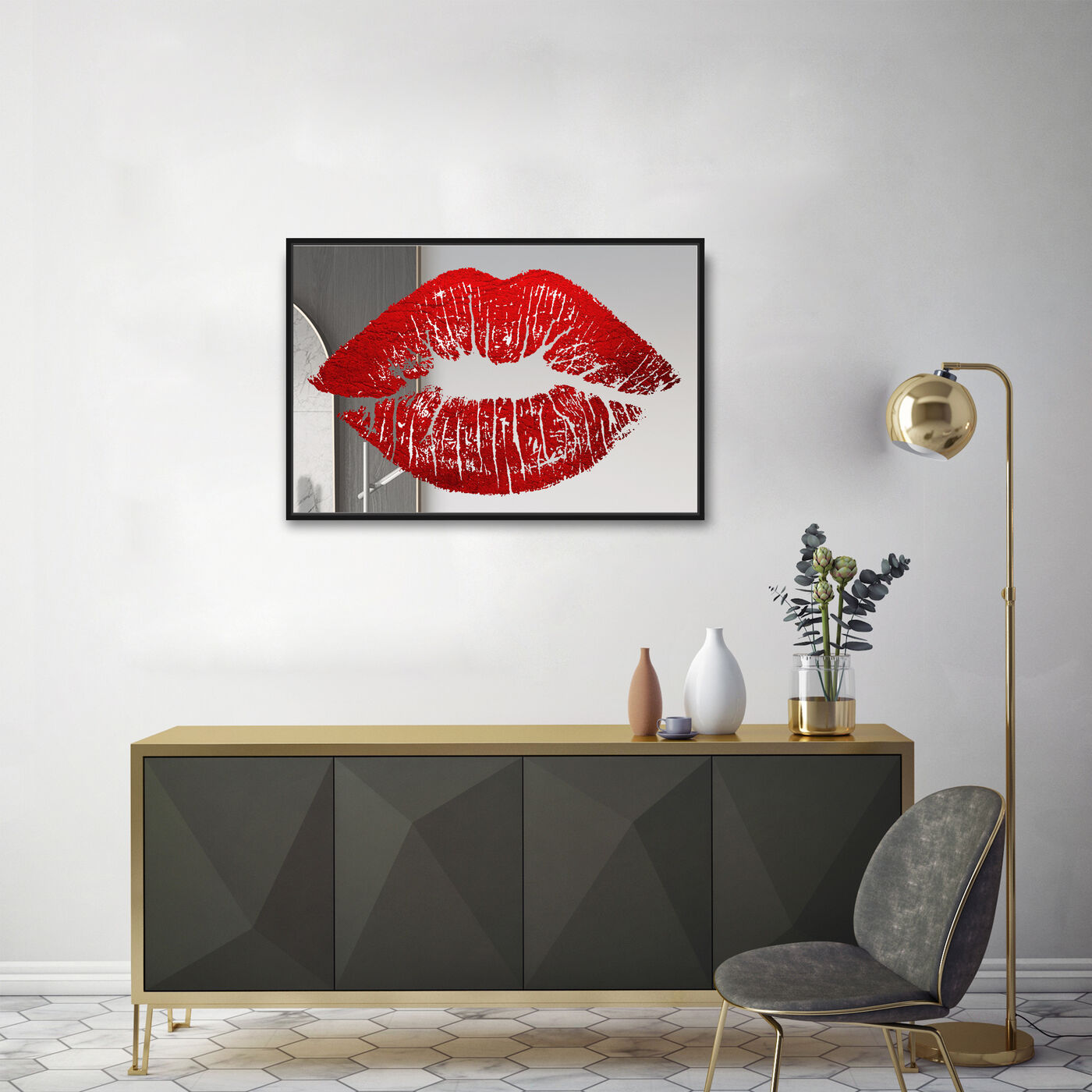 Solid Kiss Red Mirror