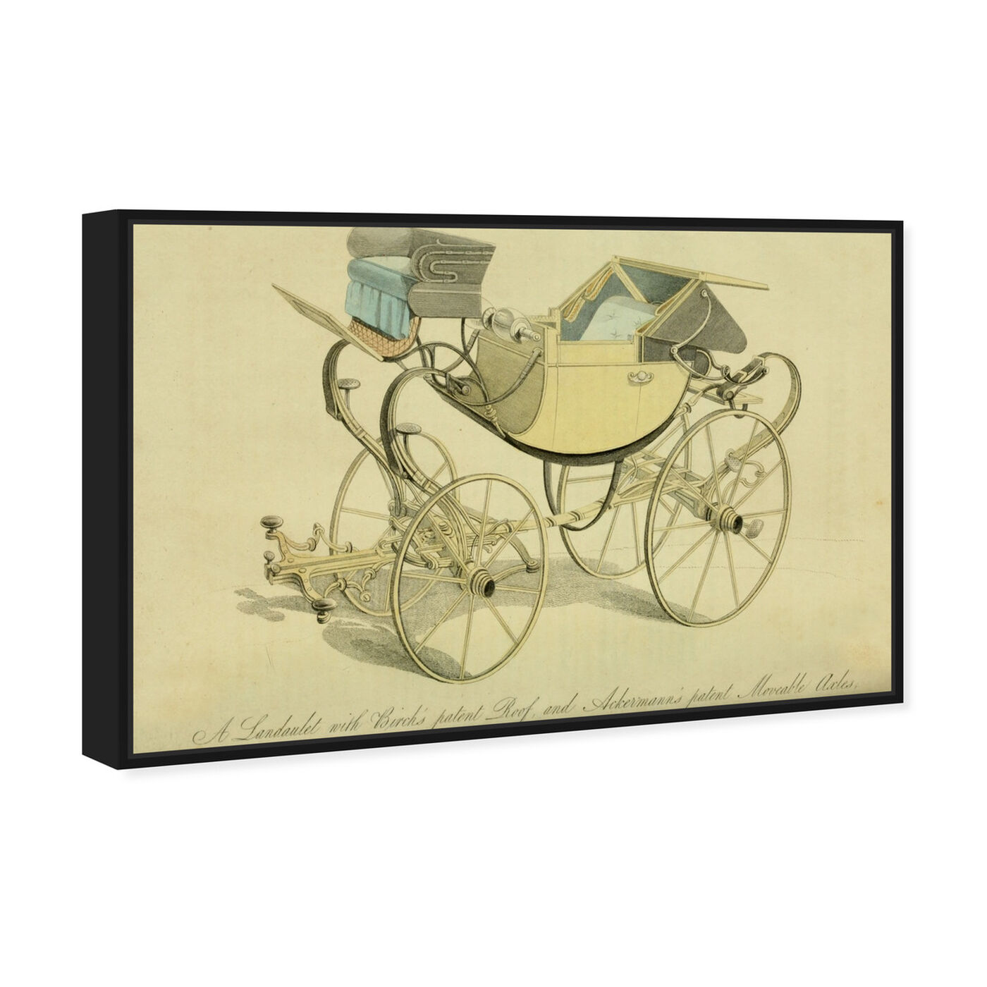 Angled view of Landaulet - The Art Cabinet featuring classic and figurative and french décor art.
