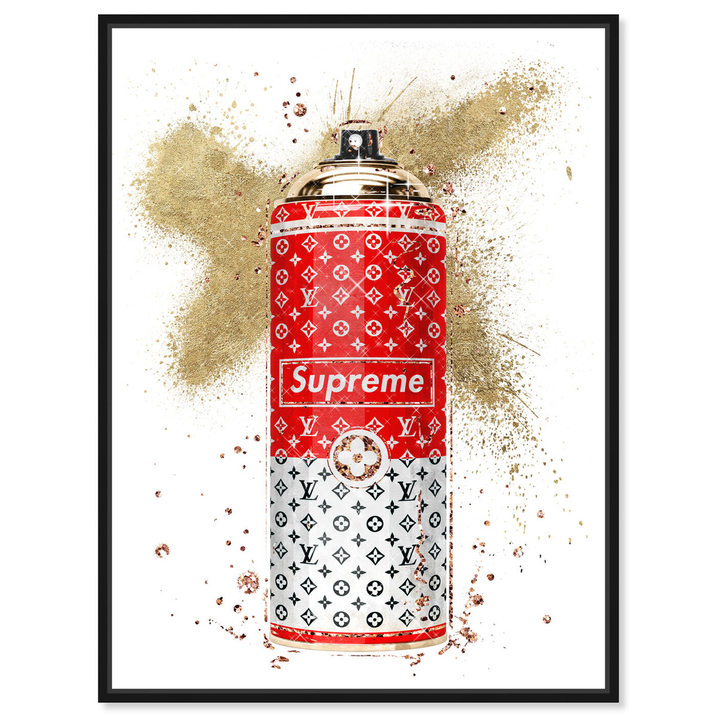 Front view of Glam Spray Red featuring fashion and glam and lifestyle art.