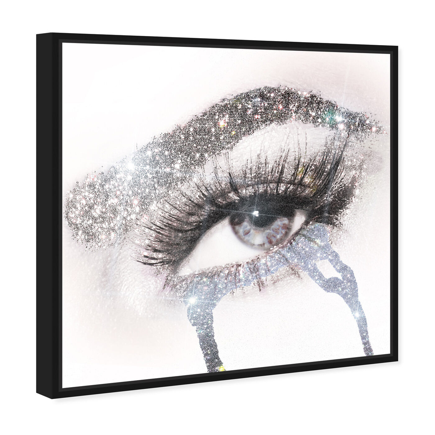 Oliver Gal 'Eyes and Rhinestones Pink' Fashion and Glam Wall Art