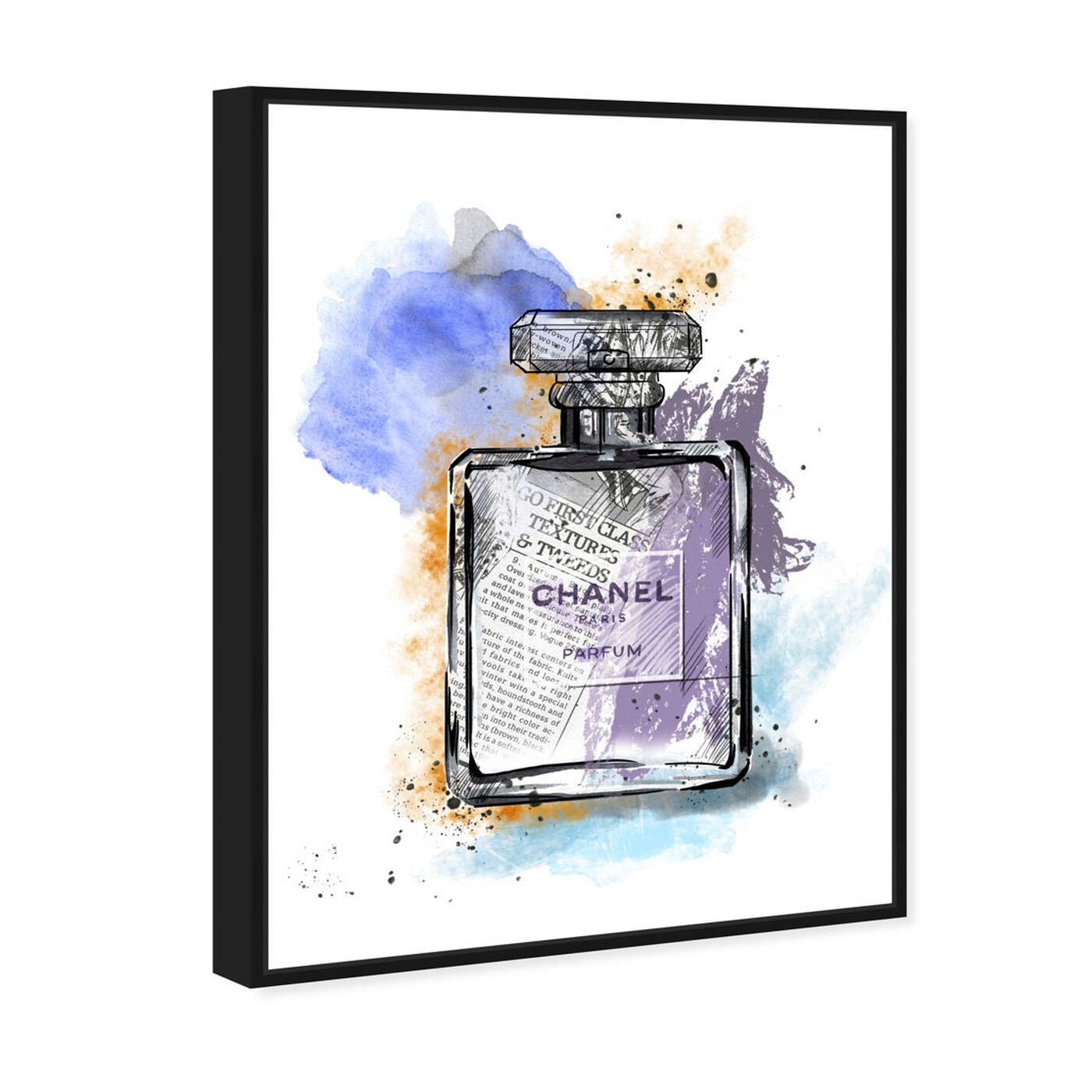 Angled view of Scented News featuring fashion and glam and perfumes art.