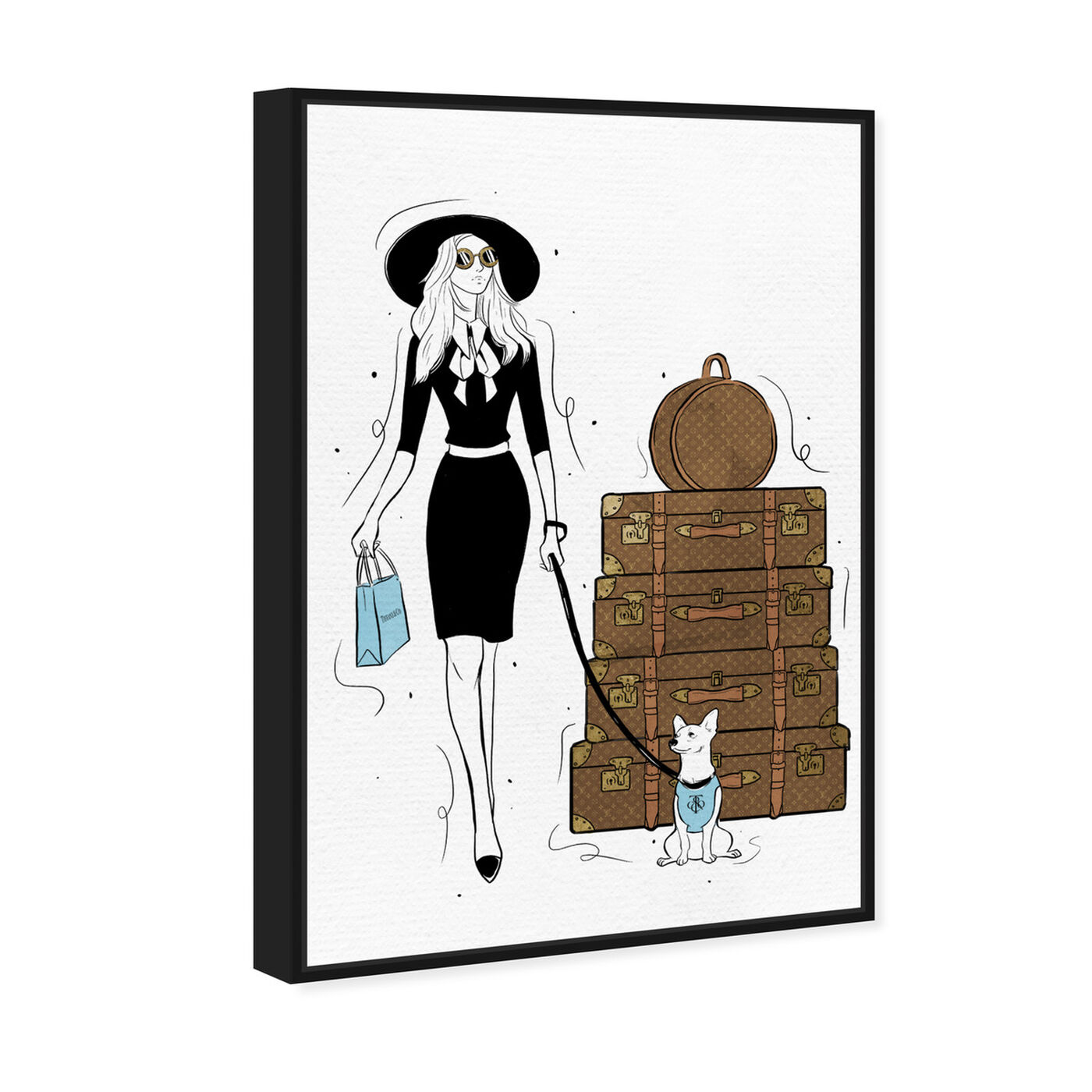 Angled view of Traveling Companion featuring fashion and glam and travel essentials art.