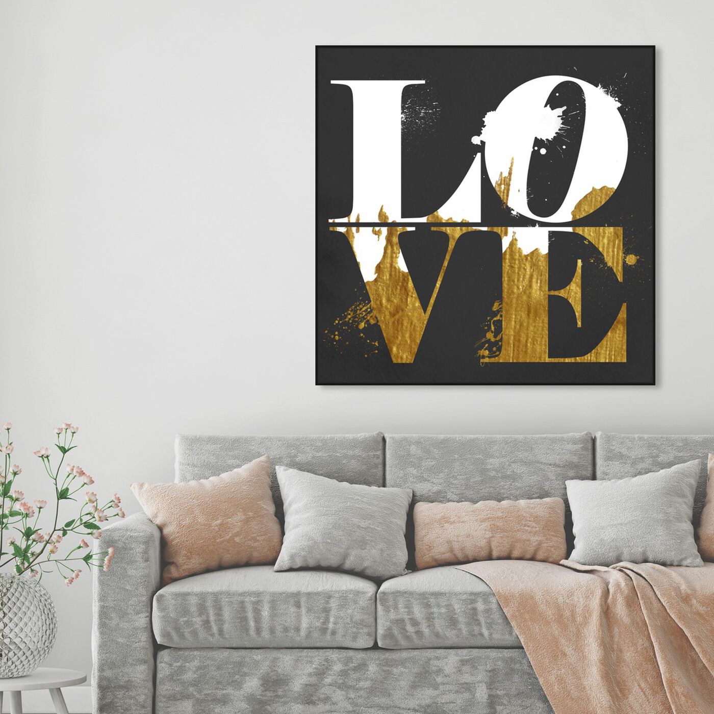 Hanging view of Real Love featuring typography and quotes and love quotes and sayings art.