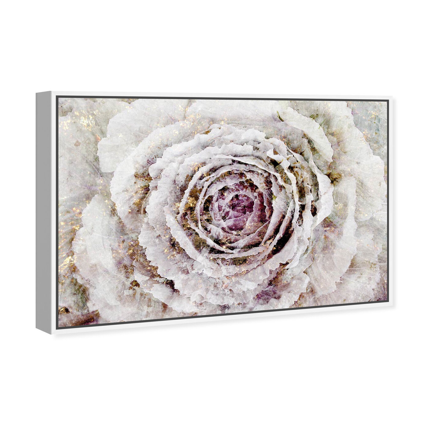 Angled view of Winter New York Flower featuring floral and botanical and florals art.
