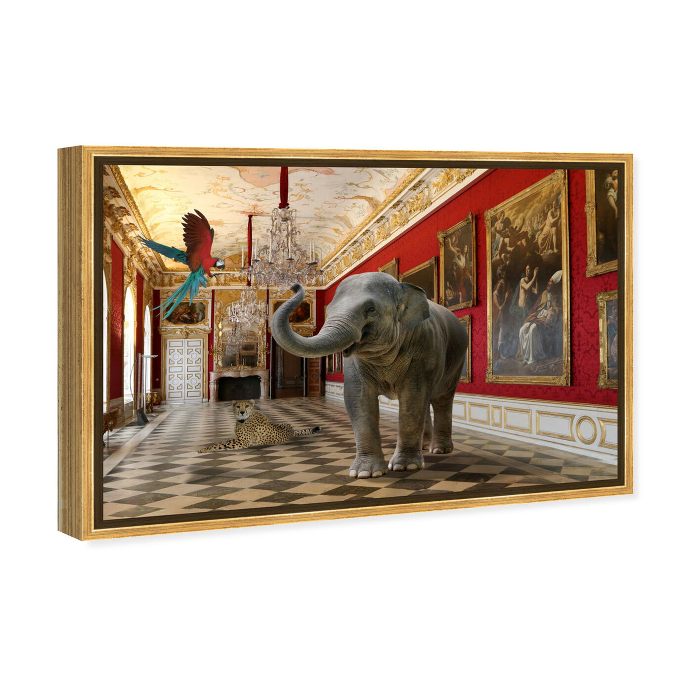 Angled view of Delicate as an Elephant can Be featuring animals and zoo and wild animals art.