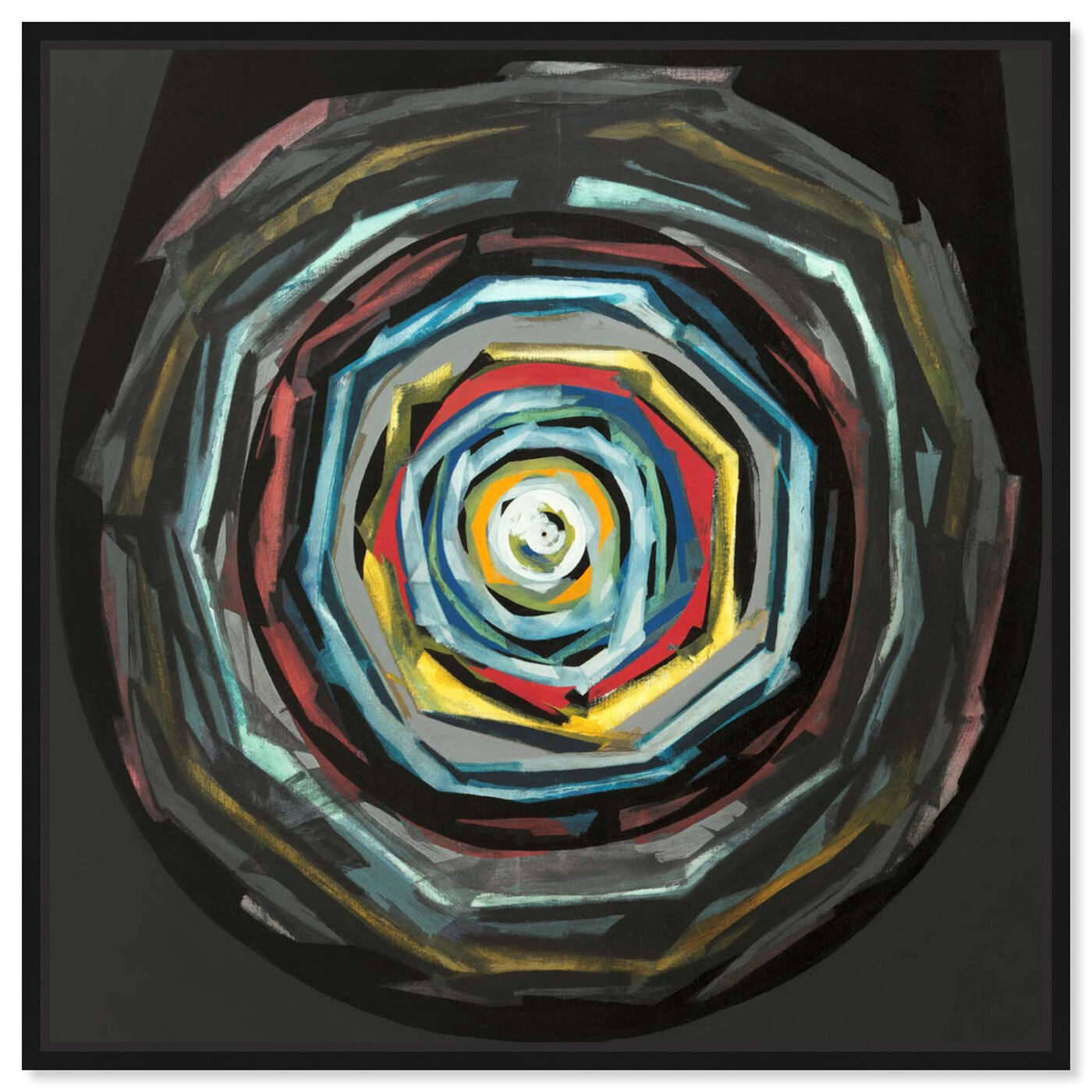 Front view of Sai - Pictis Spiralis II featuring abstract and paint art.