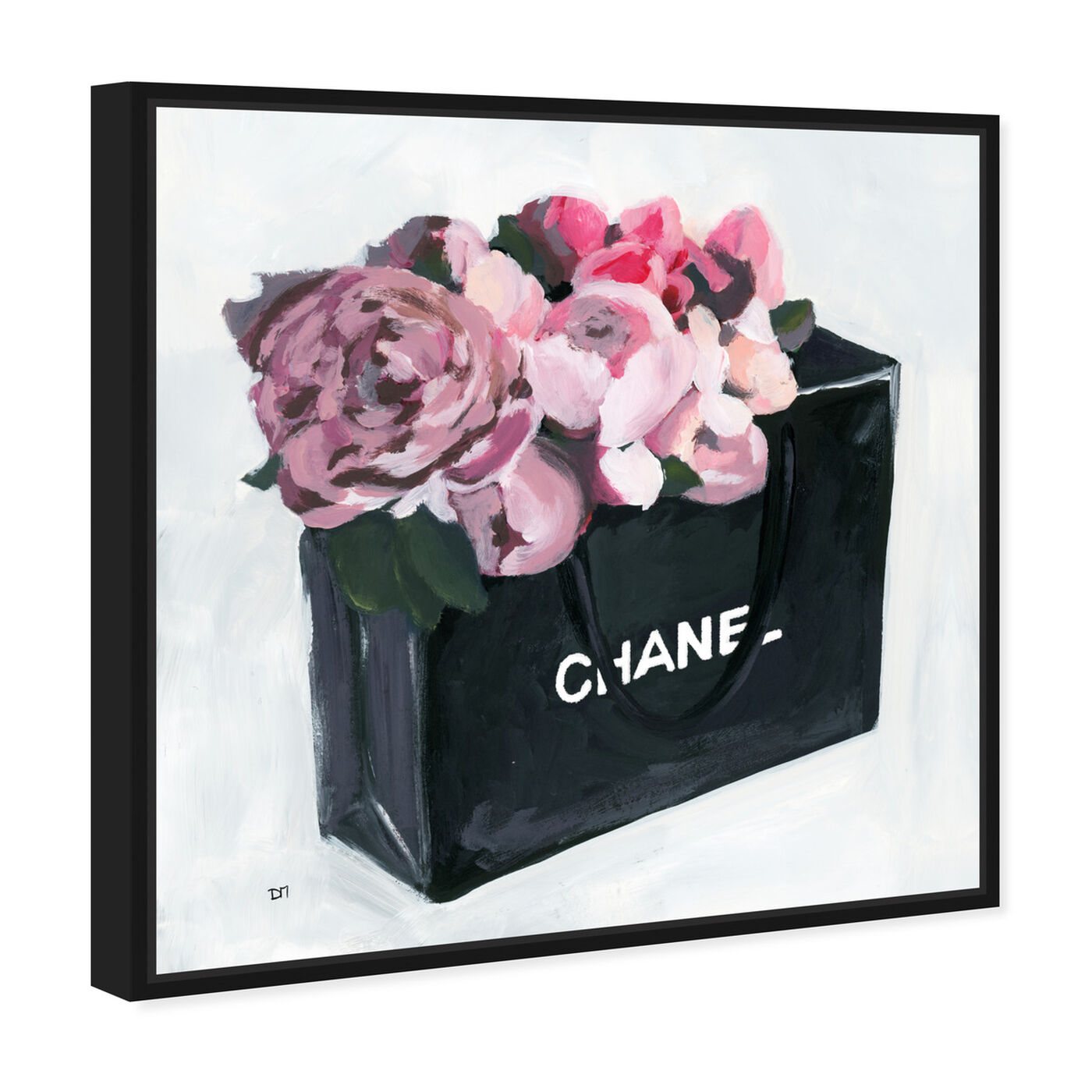 Angled view of Peony Bag featuring fashion and glam and fashion lifestyle art.