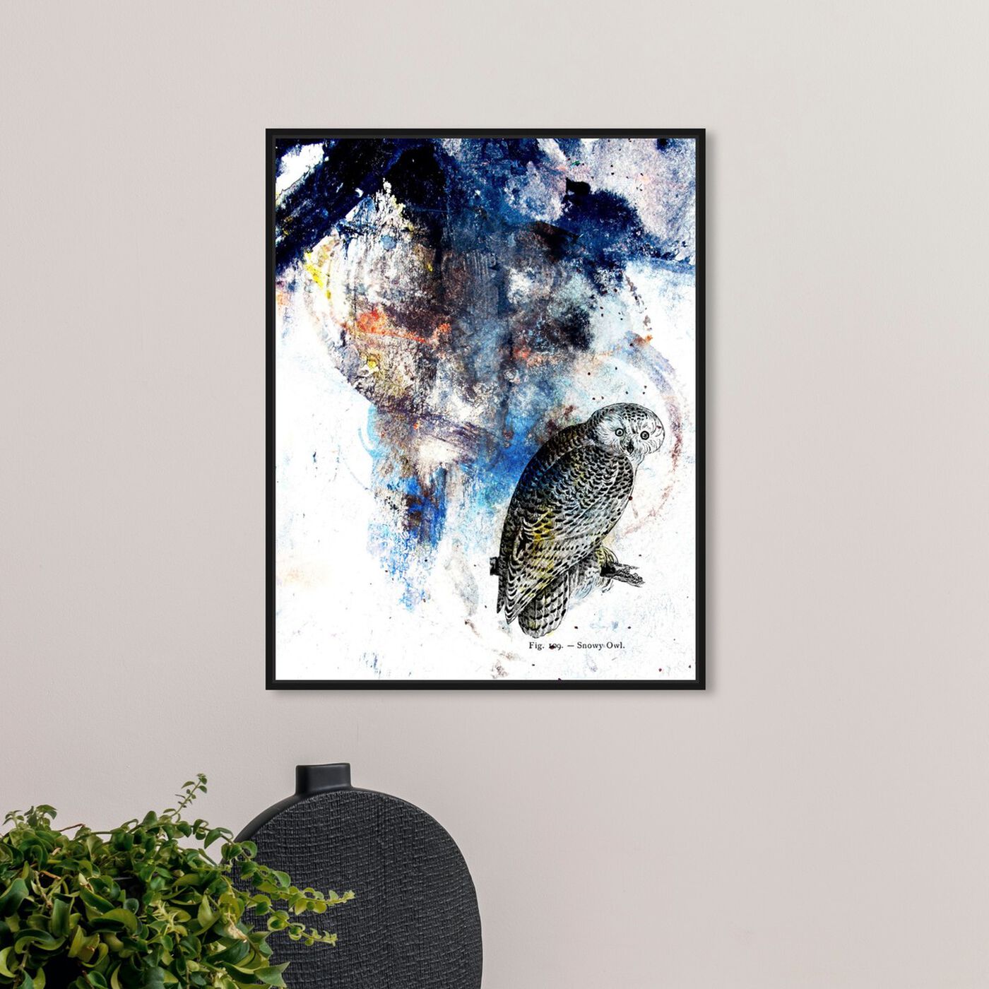 Hanging view of Snowy Owl featuring animals and birds art.